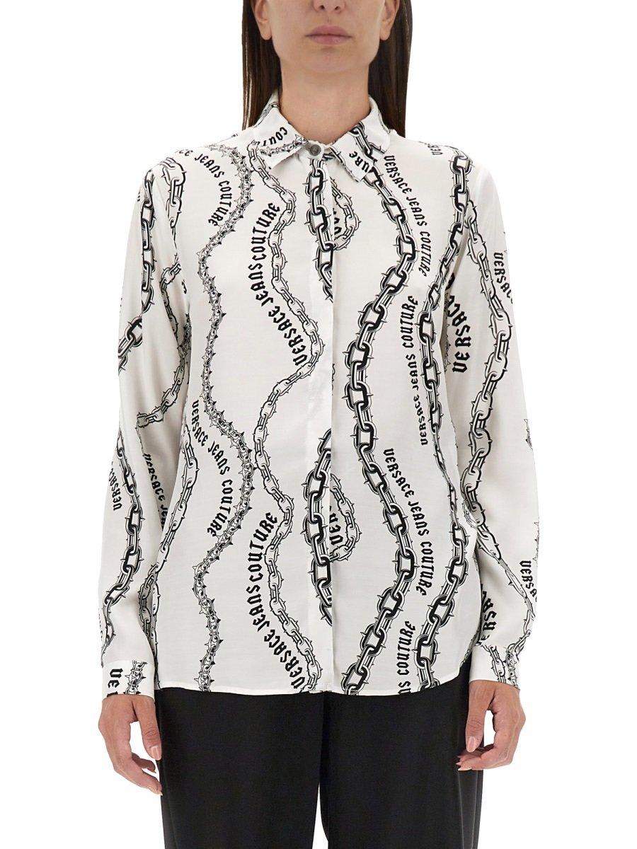 Versace Jeans Couture Chain Couture-print Long-sleeved Shirt