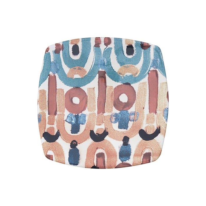 Le Botteghe su Gologone Plates Square Ceramic Colores 20,5x20,5 Cm