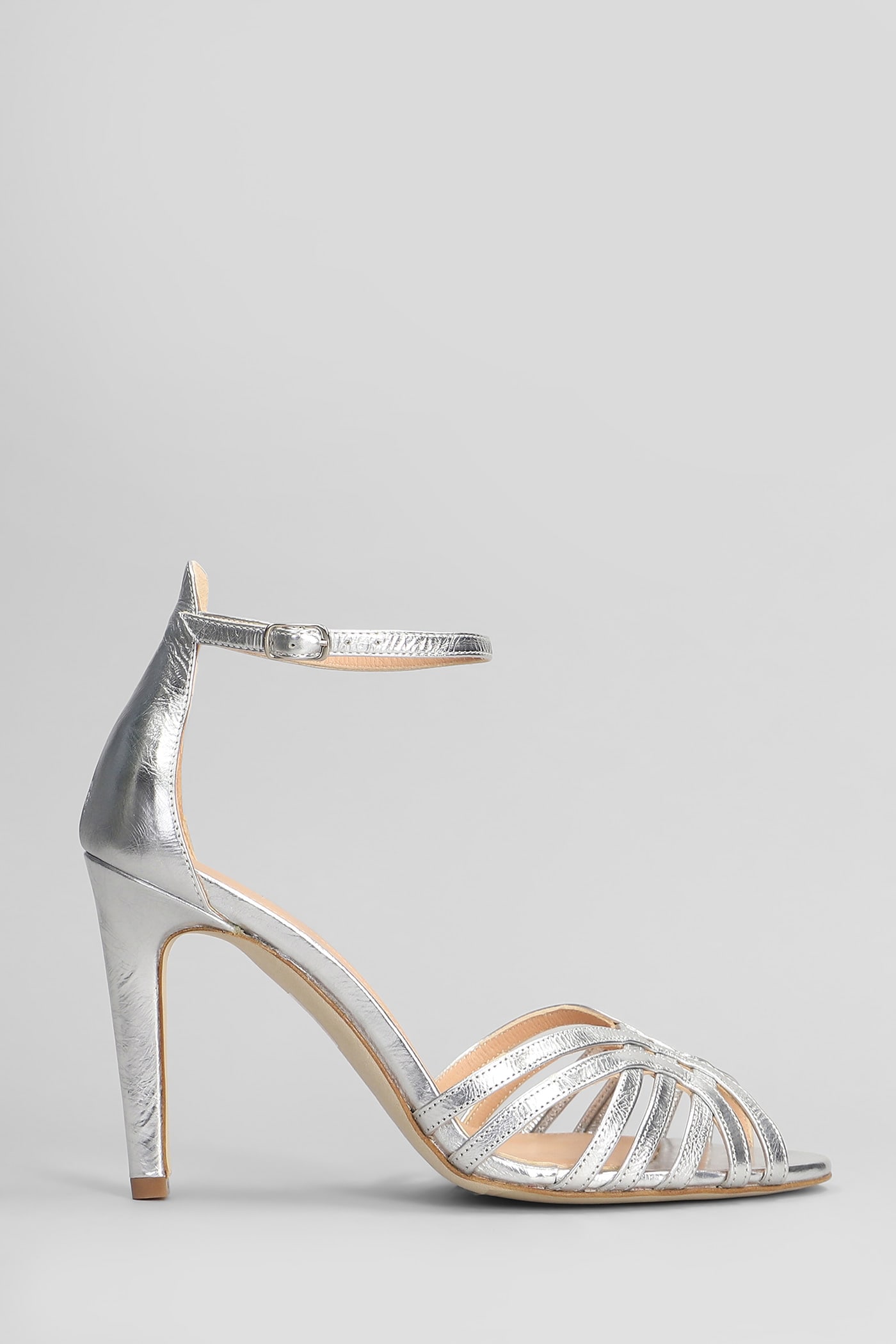The Seller Sandals In Silver Leather