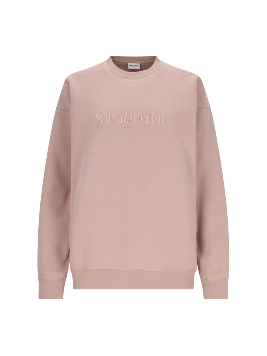 Saint Laurent Cotton Logo Sweatshirt