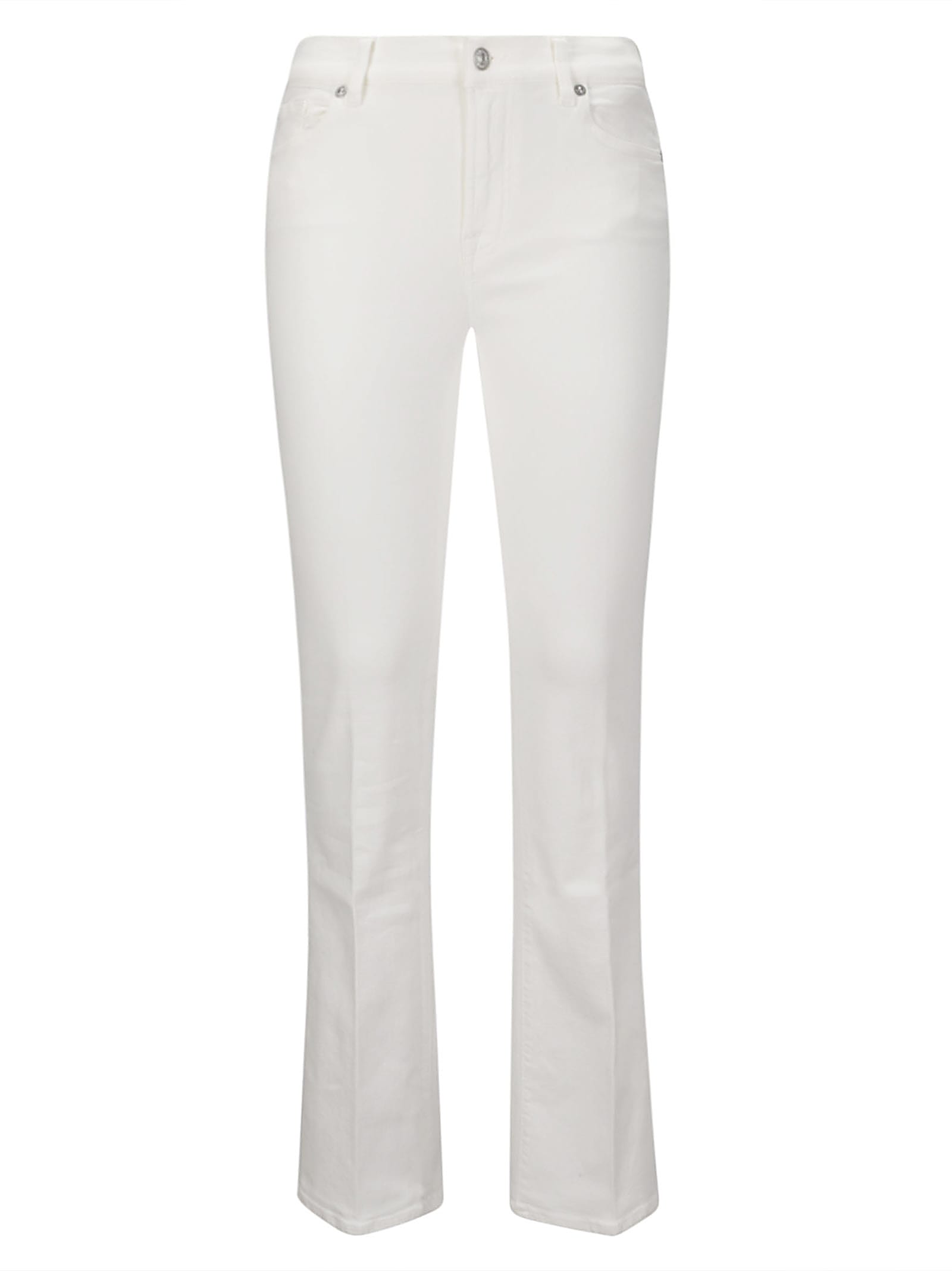 7 For All Mankind Bootcut Cloud White