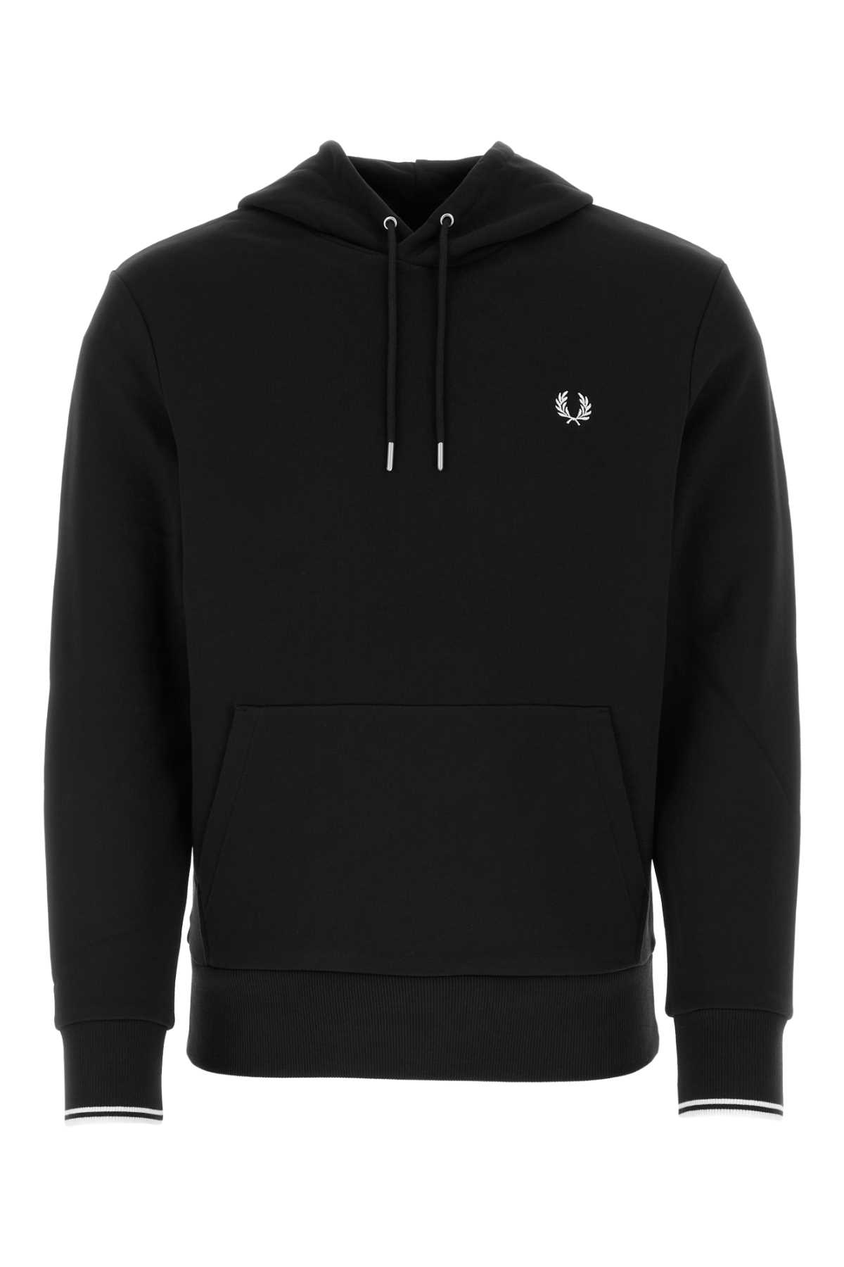 Fred Perry Black Cotton Sweatshirt