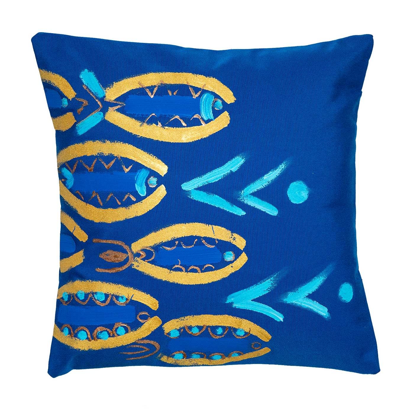 Le Botteghe su Gologone Hand Painted Cushions 100x100 Cm