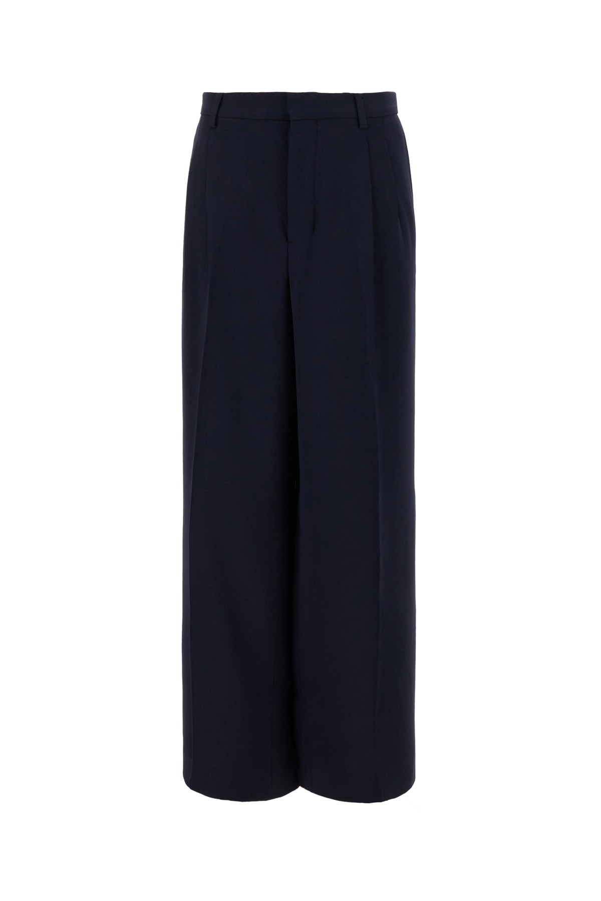Ami Alexandre Mattiussi Midnight Blue Viscose Blend Pants