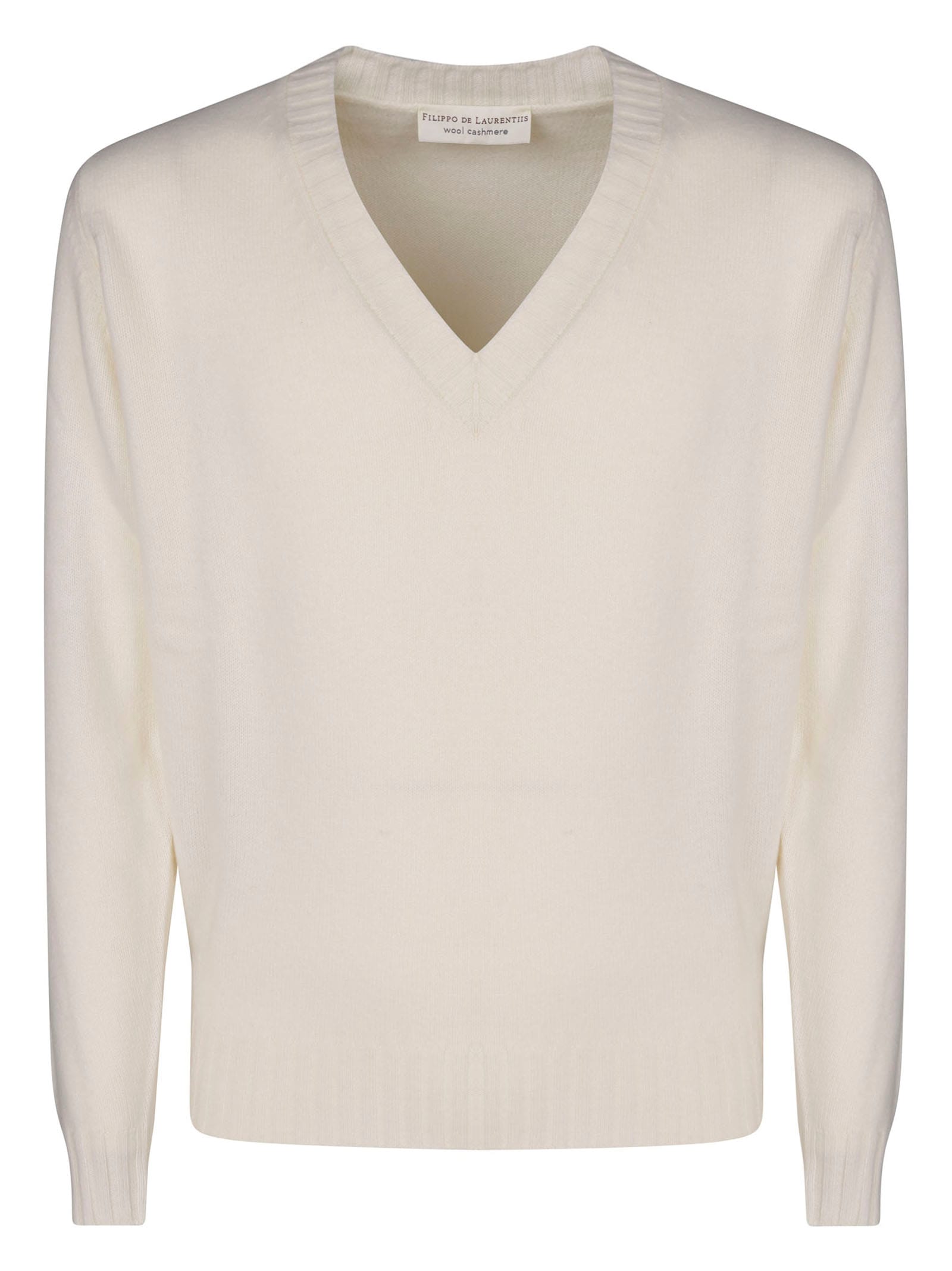 Filippo De Laurentiis V Neck Wool Cashmere