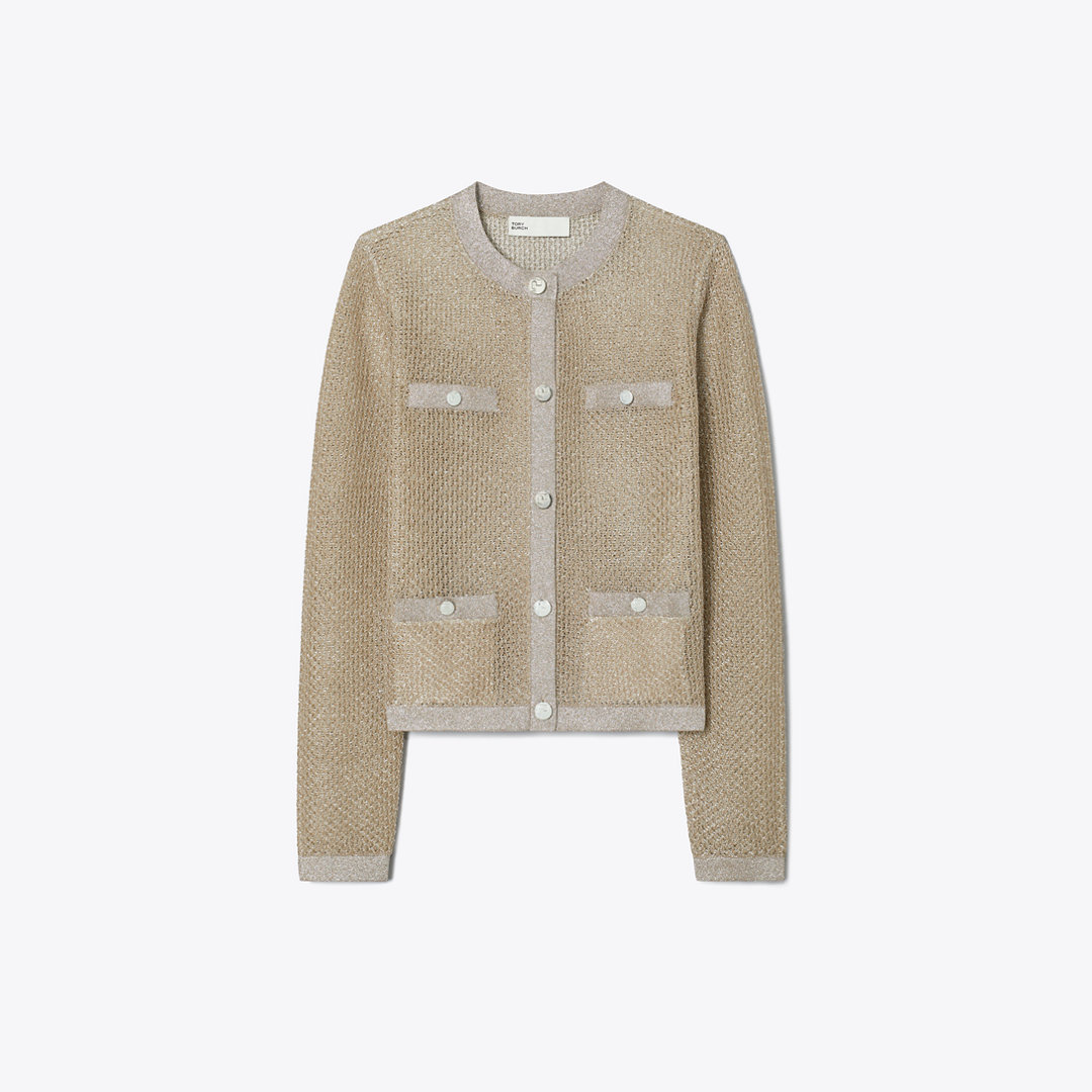 Tory Burch Kendra Mesh Cardigan