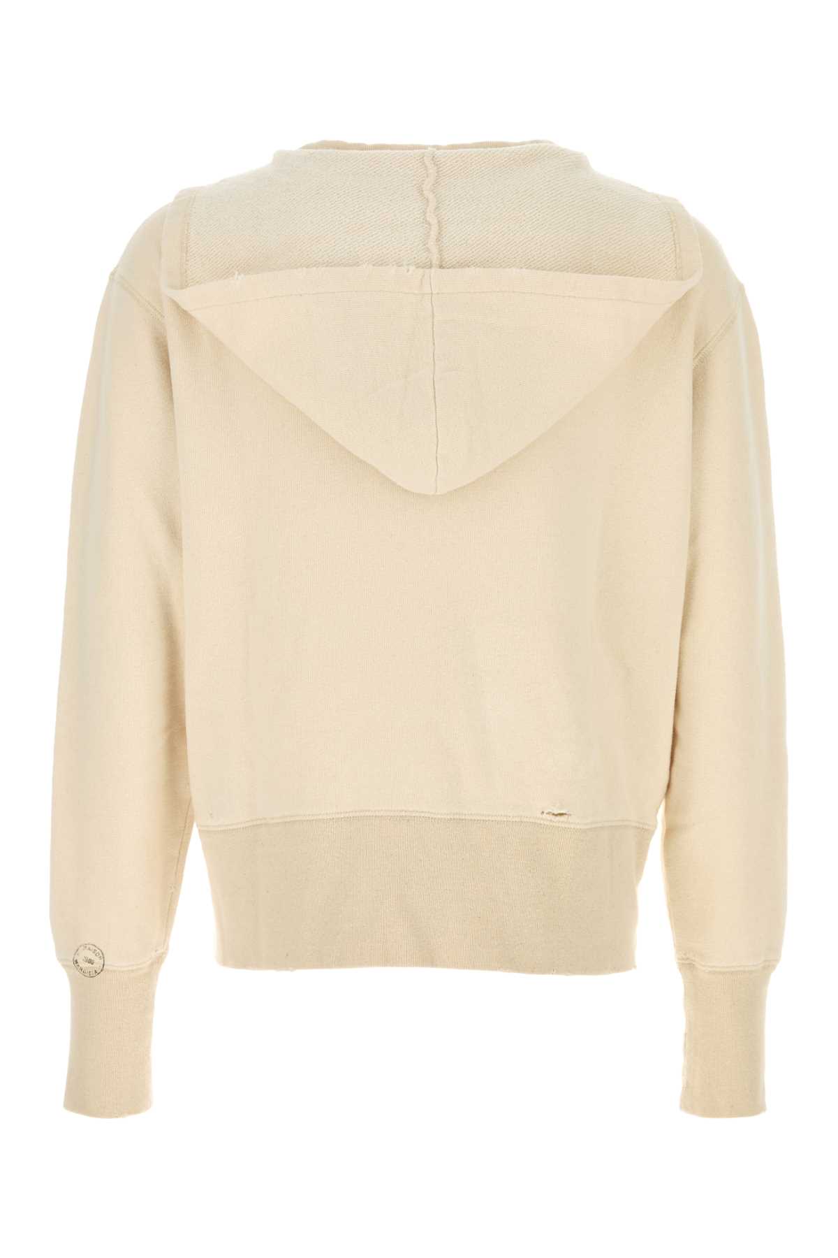 Maison Margiela 起球奶油色棉毛衣