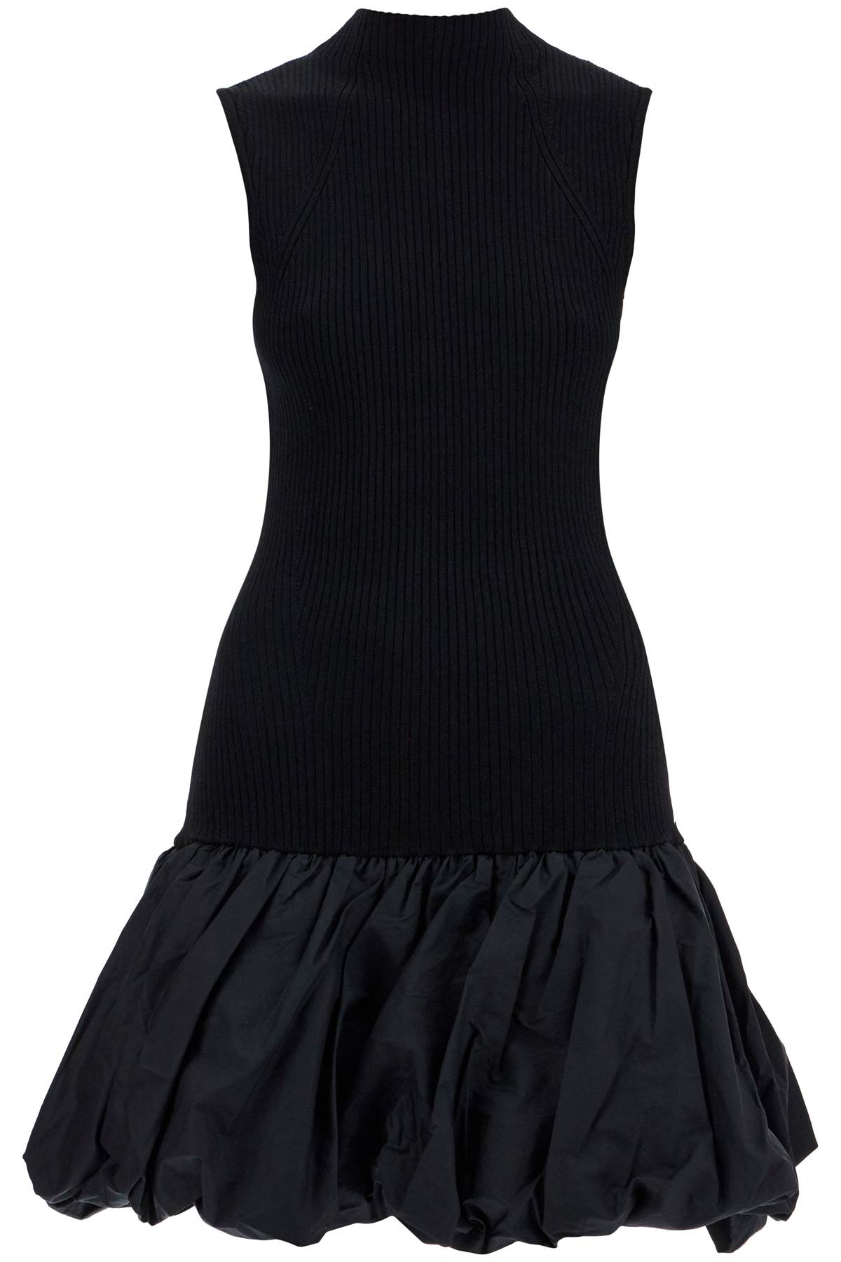 Rotate by Birger Christensen Black Mini Knitted Dress