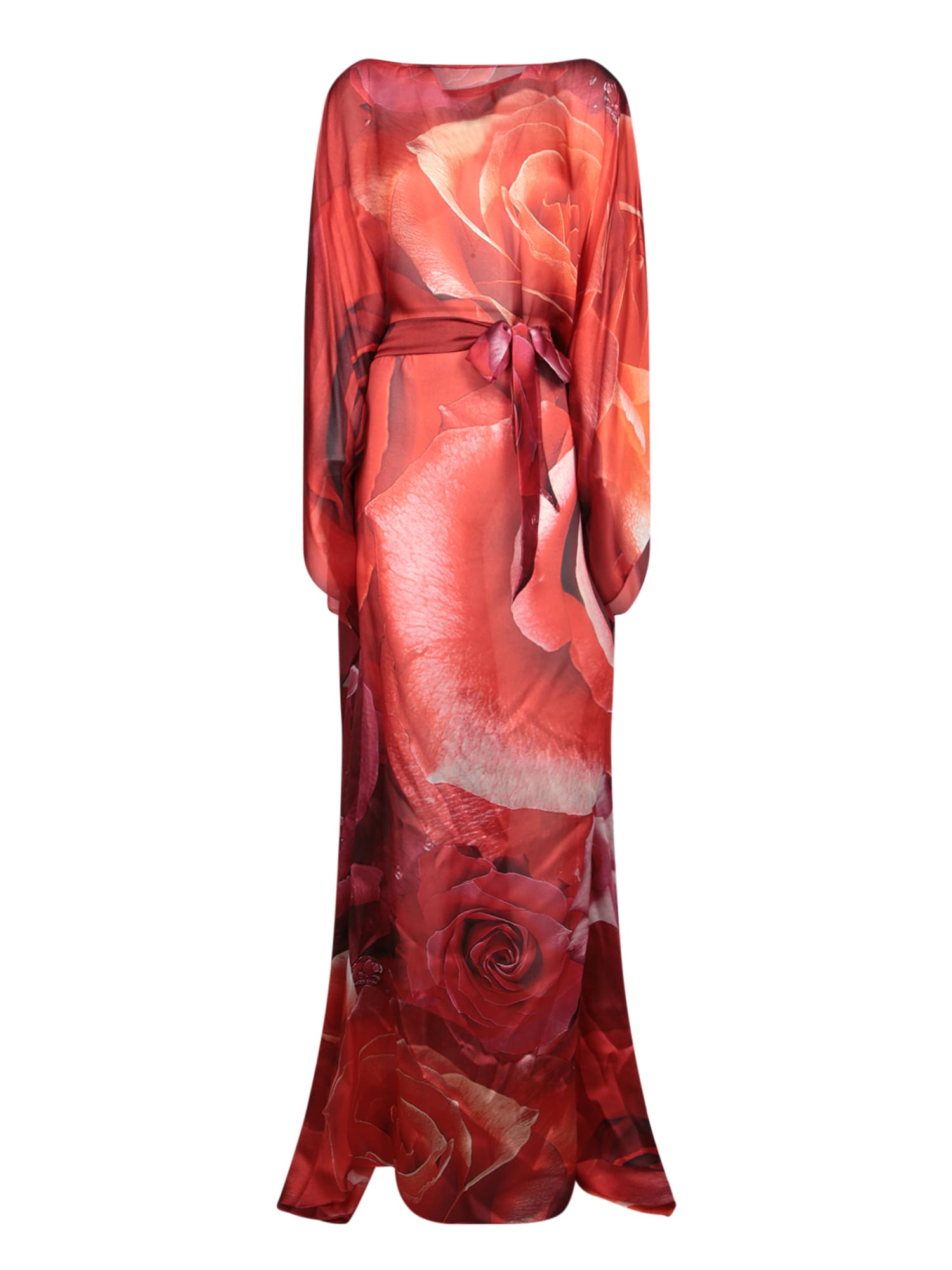 Roberto Cavalli Garden Rose Kaftan Dress