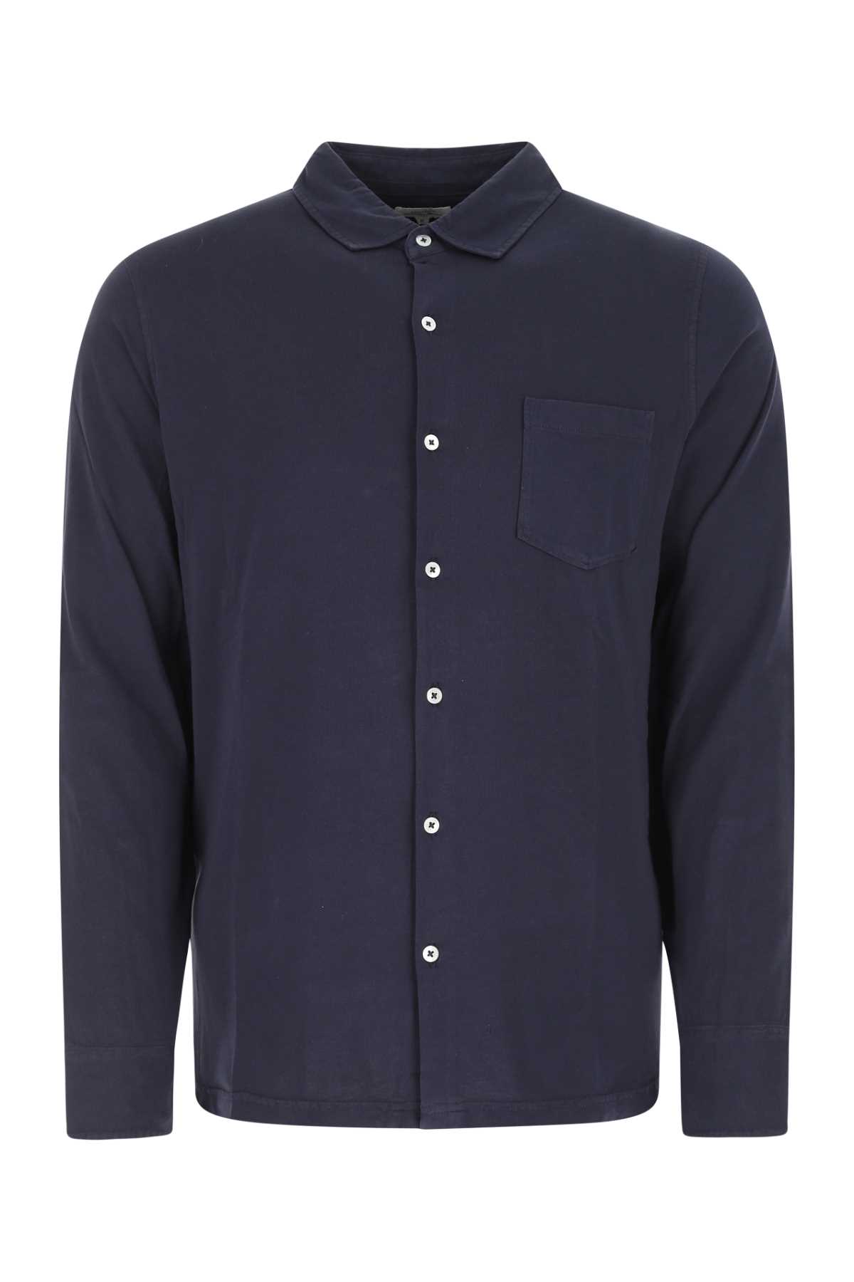 Hartford Blue Cotton Shirt