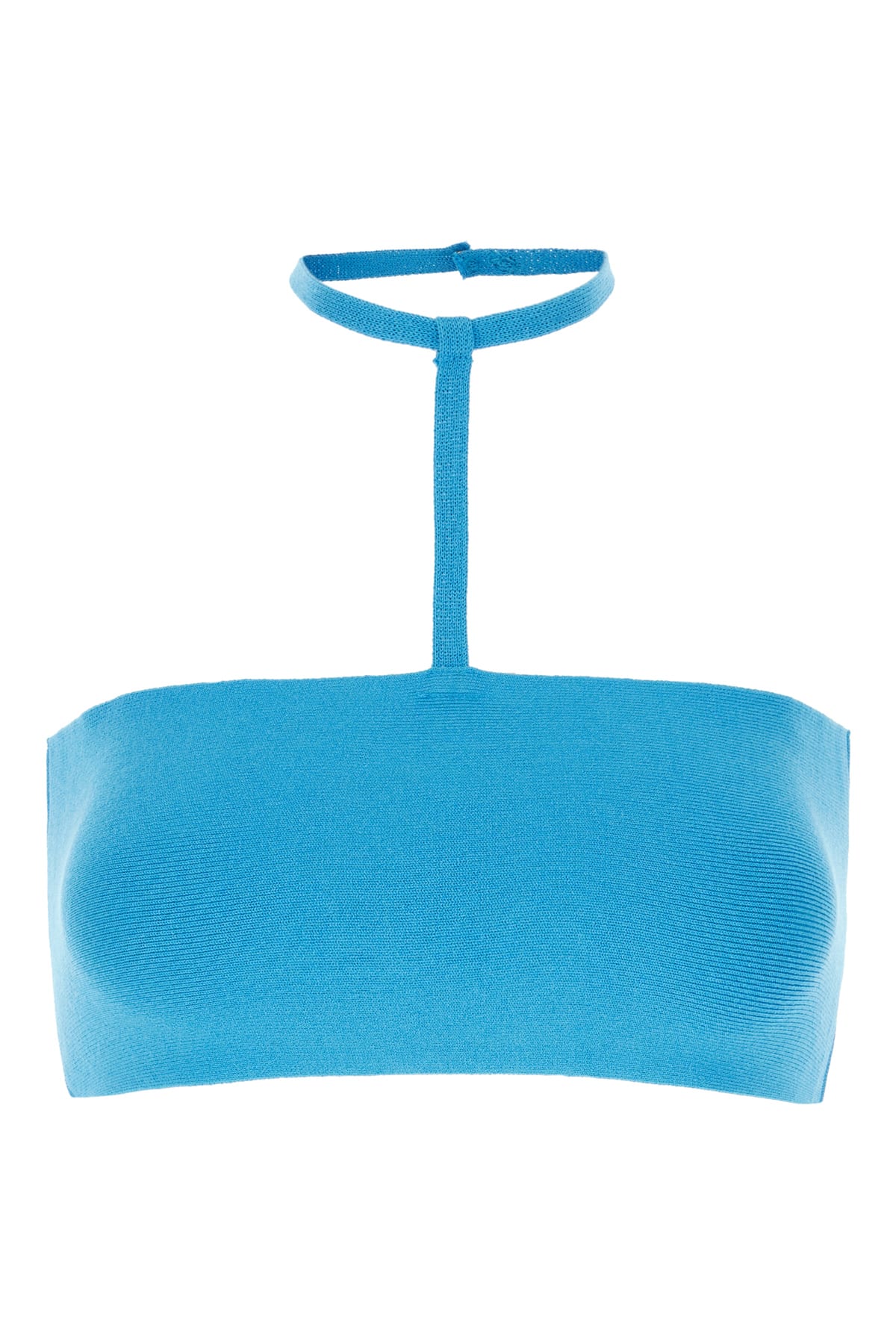 ANDREĀDAMO Turquoise Stretch Viscose Blend Top