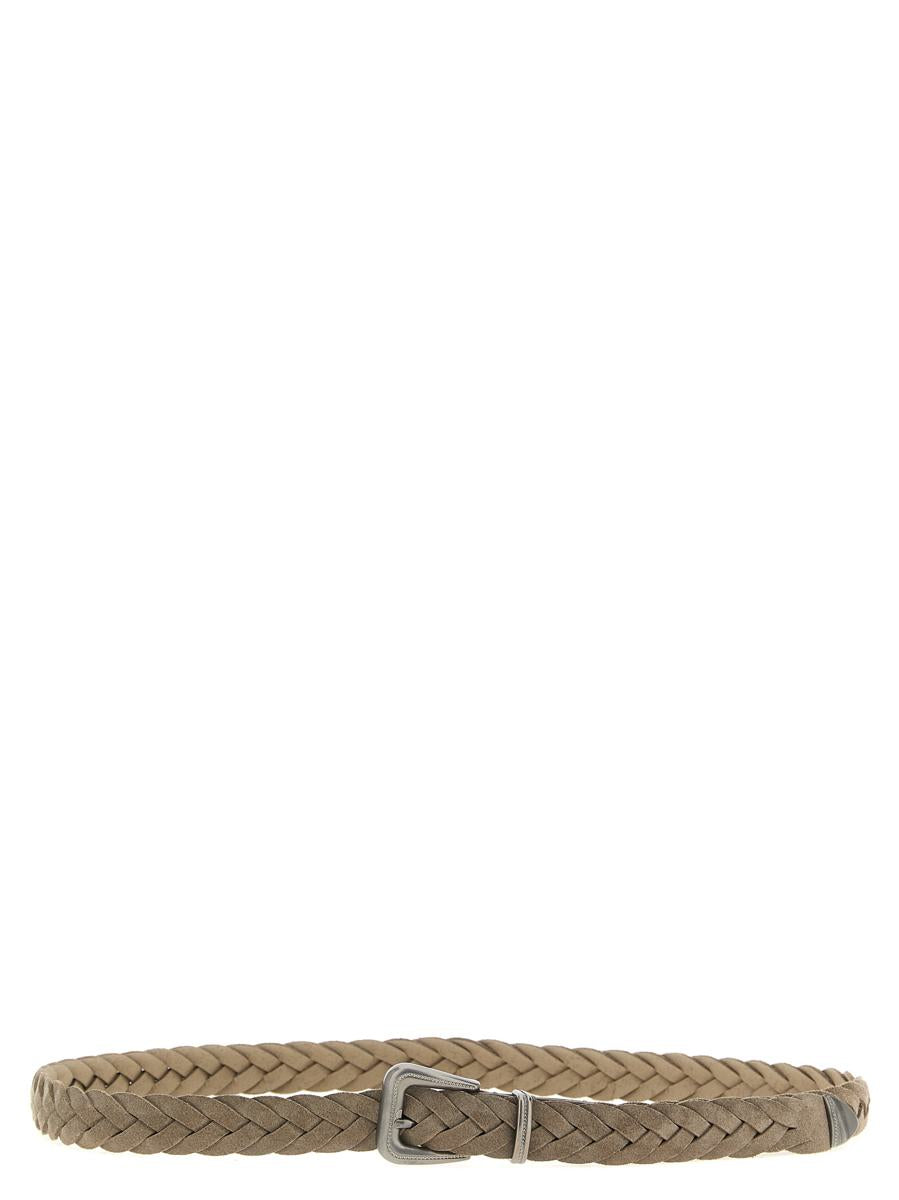 Brunello Cucinelli Monile Buckle Woven Belt
