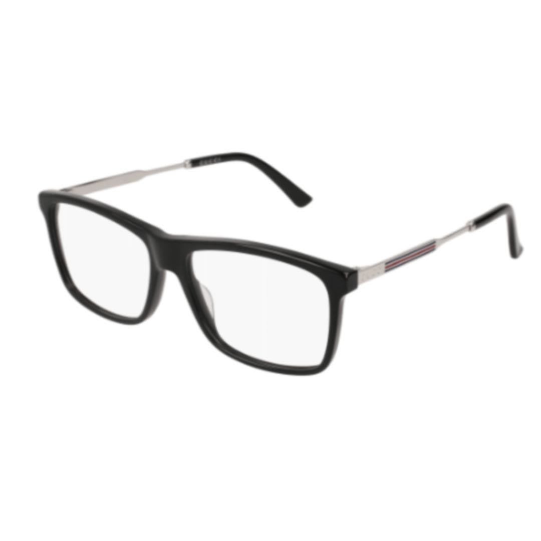 Gucci Eyewear Gg0303o003 Black Silver Transpar
