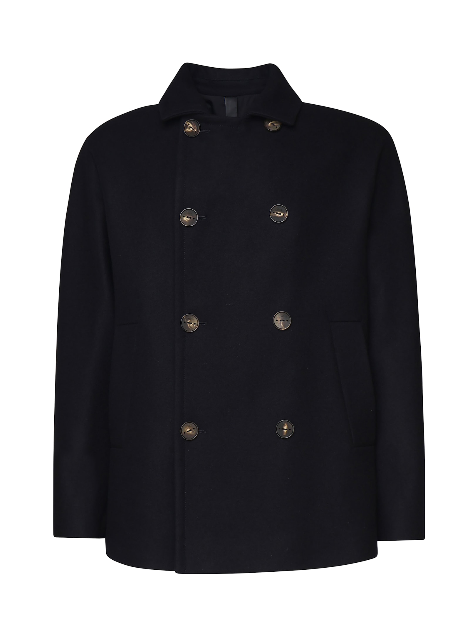 Hevò Ortolini Virgin Wool And Cotton Blend Jacket