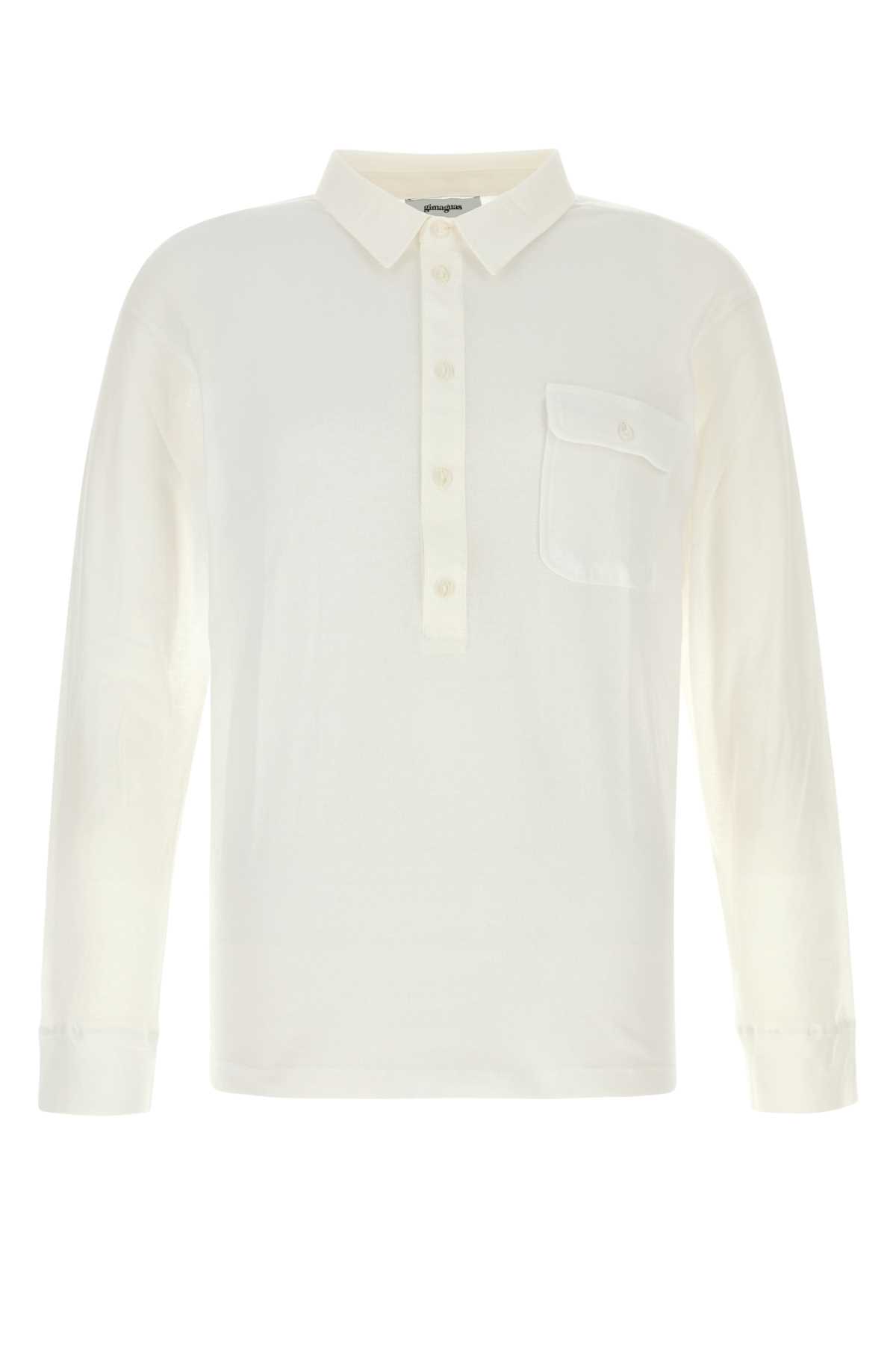 Gimaguas White Cotton Tristan Polo Shirt