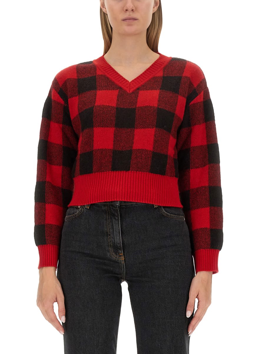M05CH1N0 Jeans V-neck Sweater