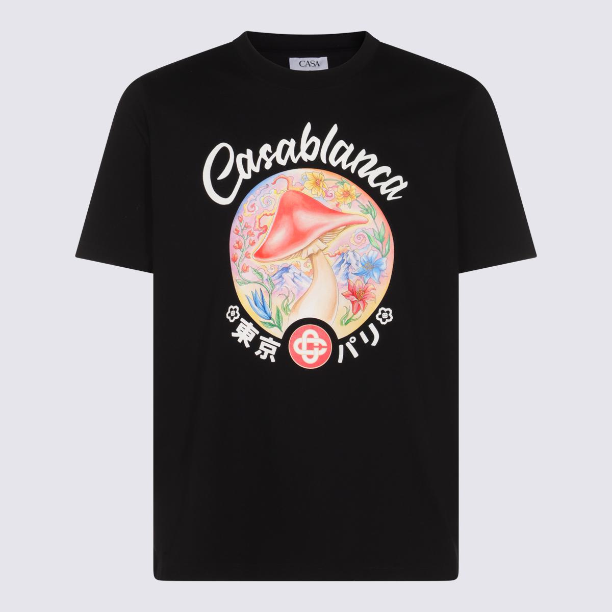 Casablanca 黑色T恤和Polo衫