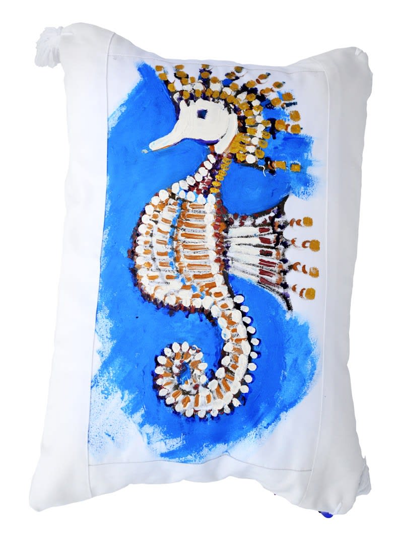 Le Botteghe su Gologone Hand Painted Cushions 100x100 Cm