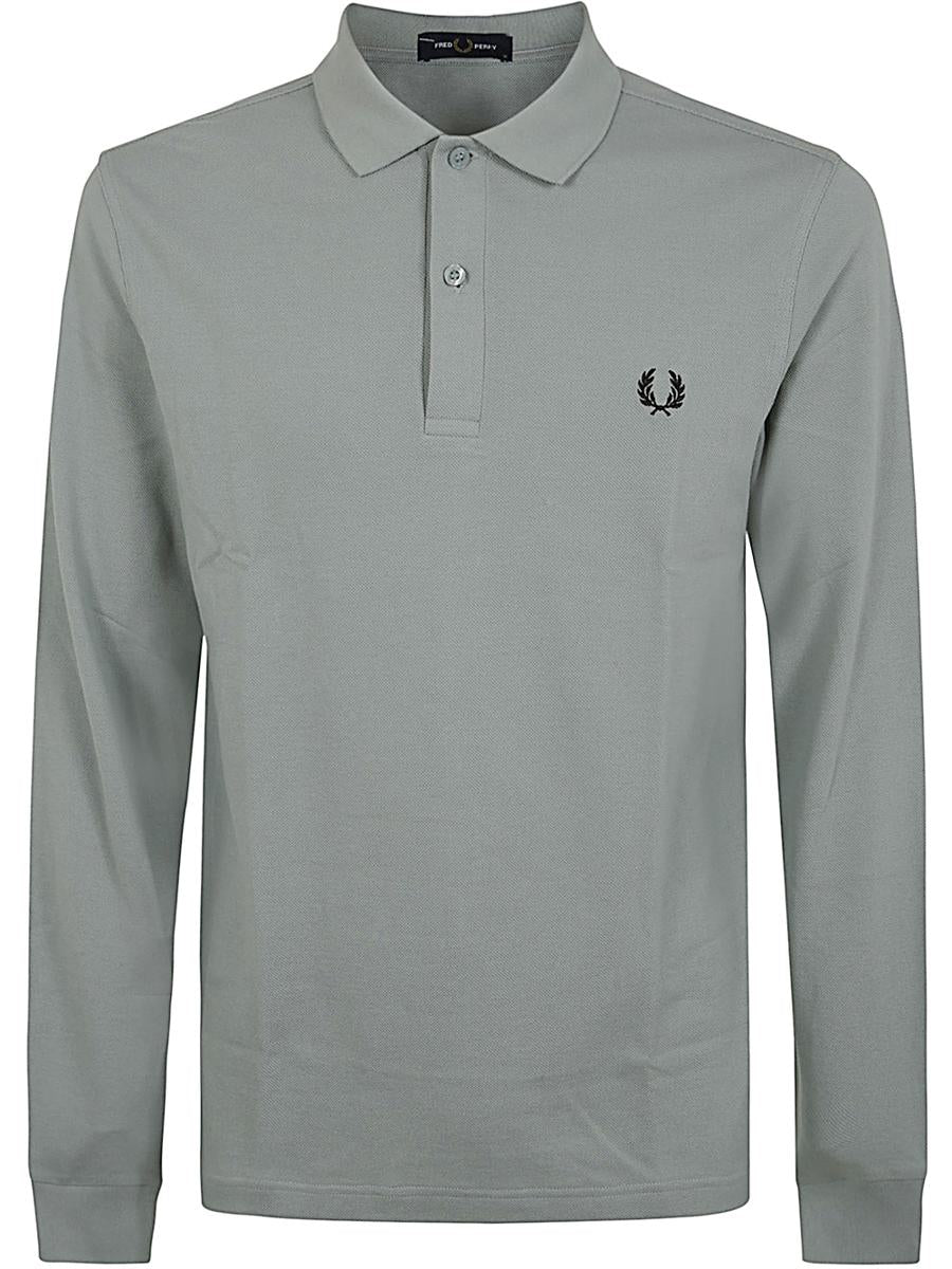 Fred Perry Long Sleeve Plain Shirt Clothing