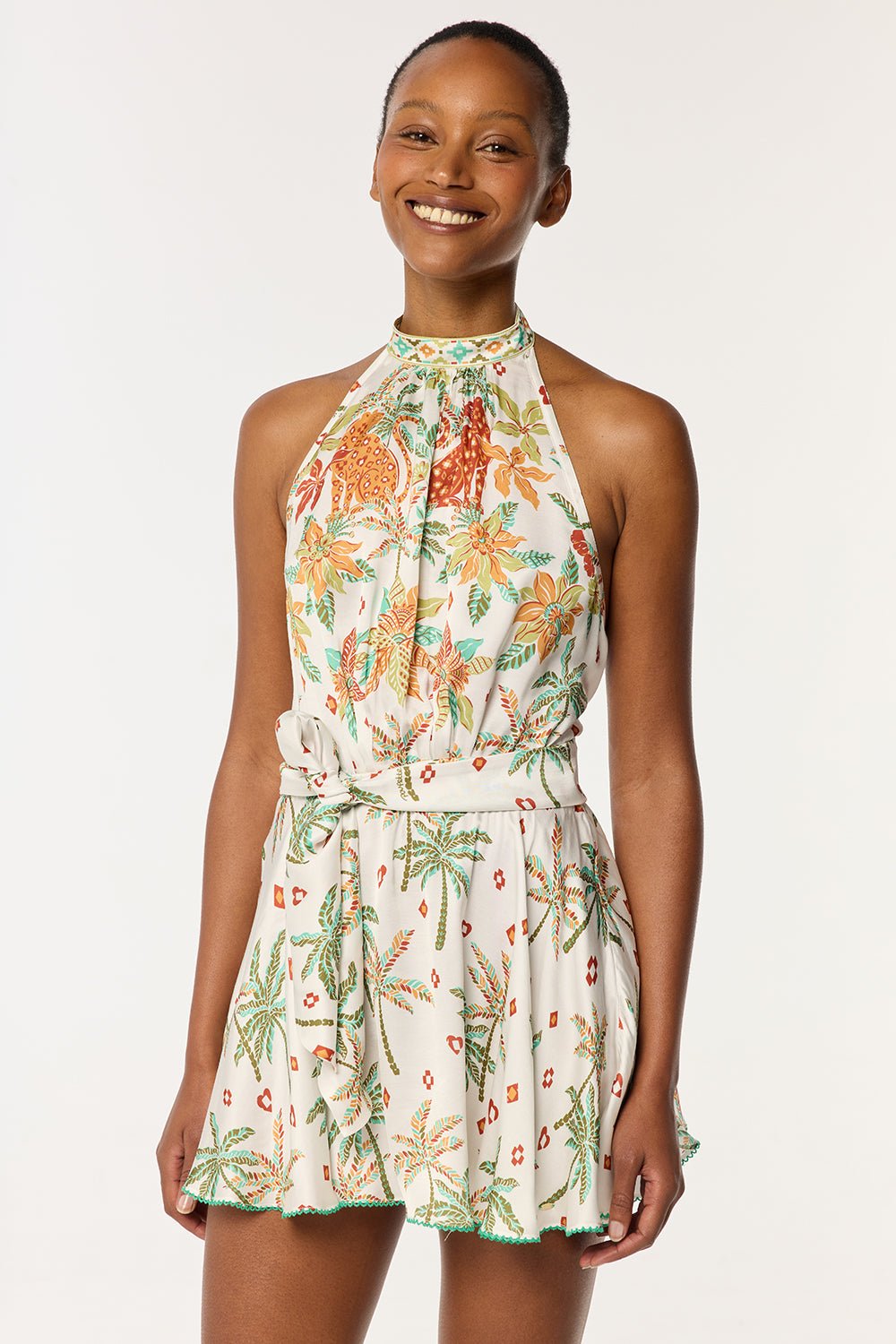 Mini Dress Cassandra - Green Equator