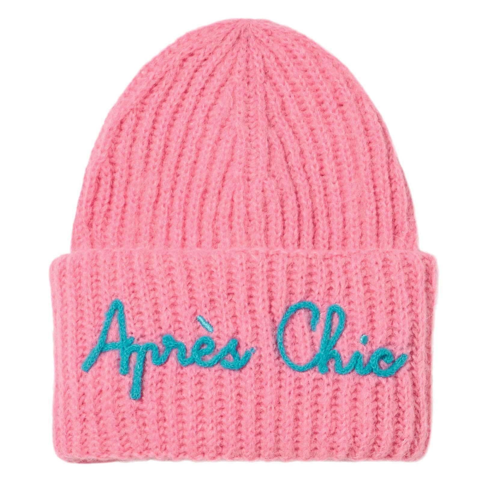 MC2 Saint Barth Girl Brushed And Ultra Soft Beanie With Apres Chic Embroidery