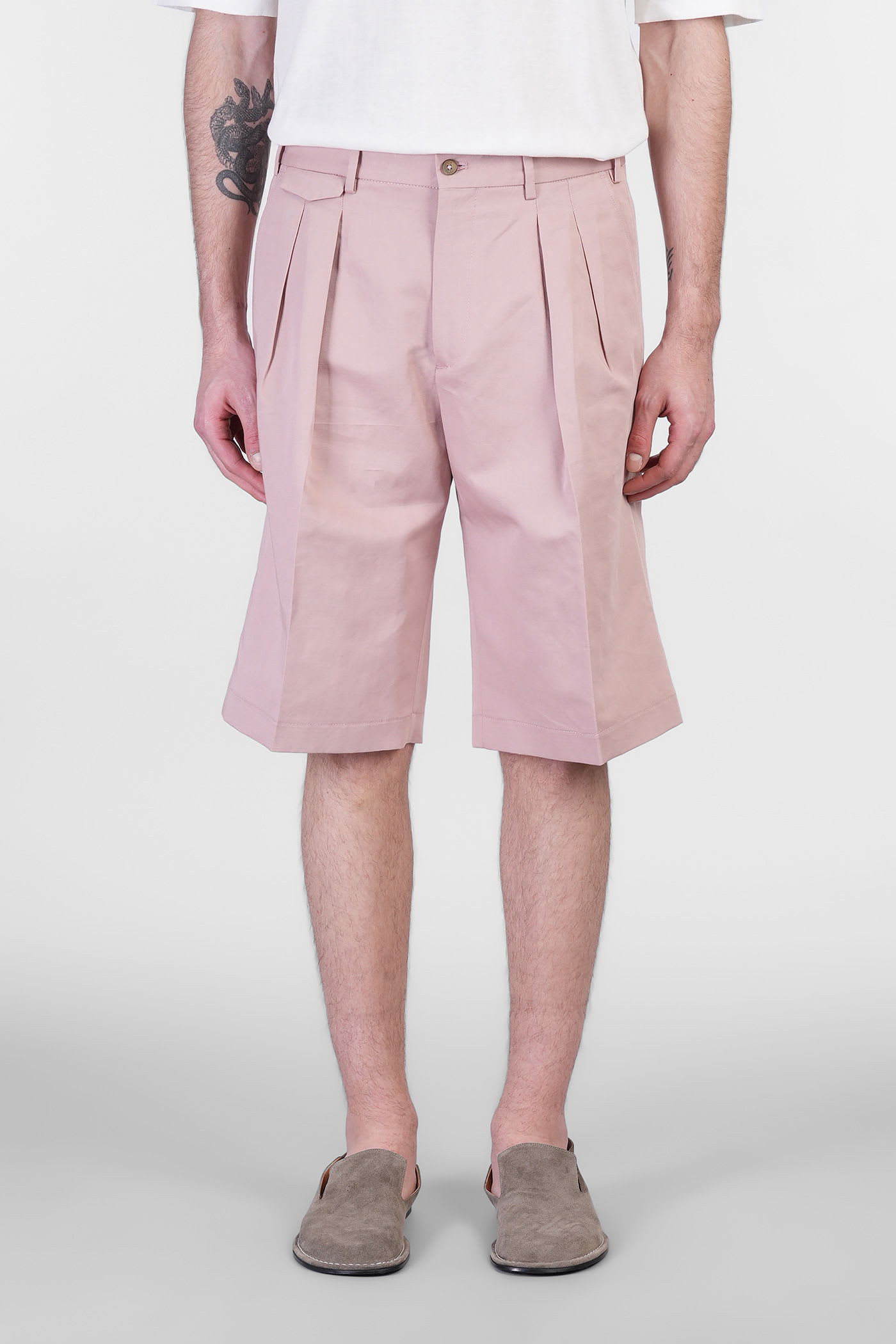 Briglia 1949 Bedfords Shorts In Rose-pink Cotton