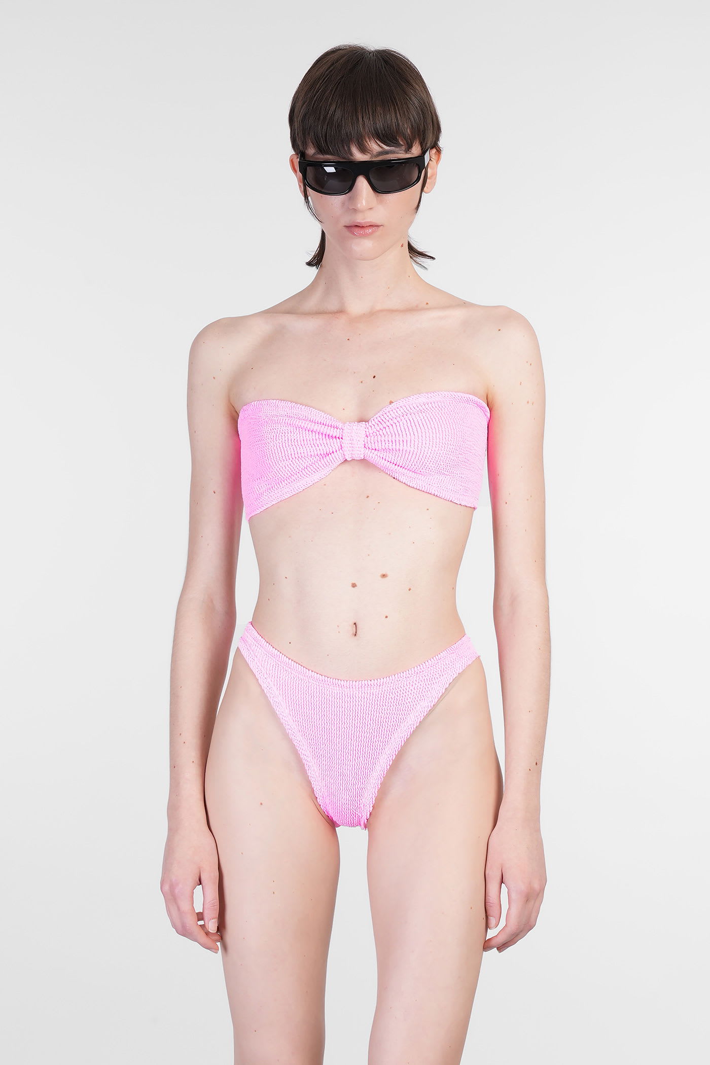 Hunza G Jean Bikini Beachwear In Rose-pink Polyamide
