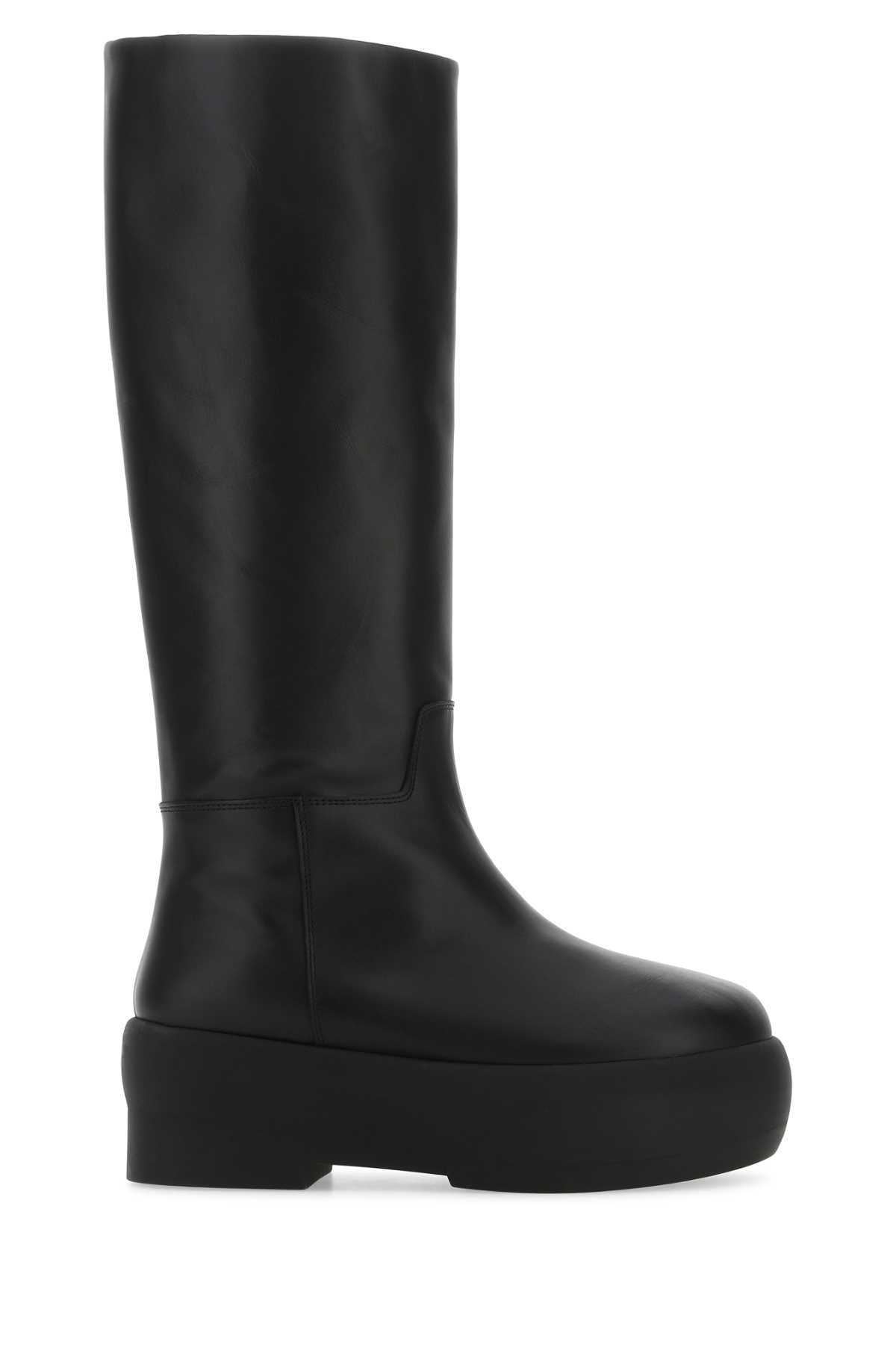 GIA BORGHINI Black Leather Gia 16 Boots