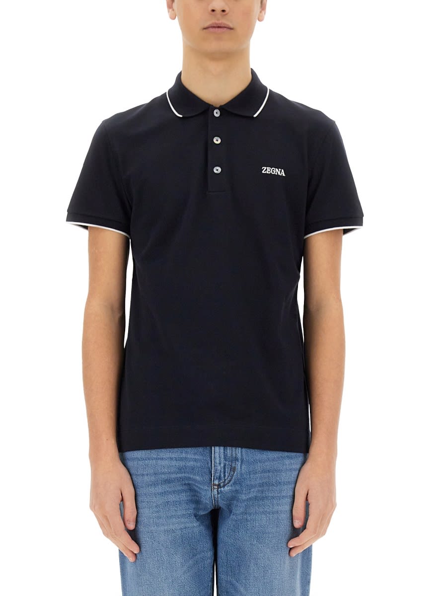 Zegna Polo With Logo