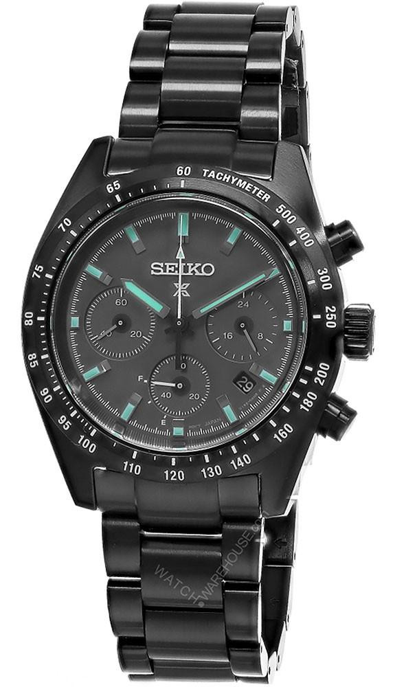 SEIKO Prospex Solar Chronograph Stainless Steel 39MM Gray Dial Men's Watch SSC917