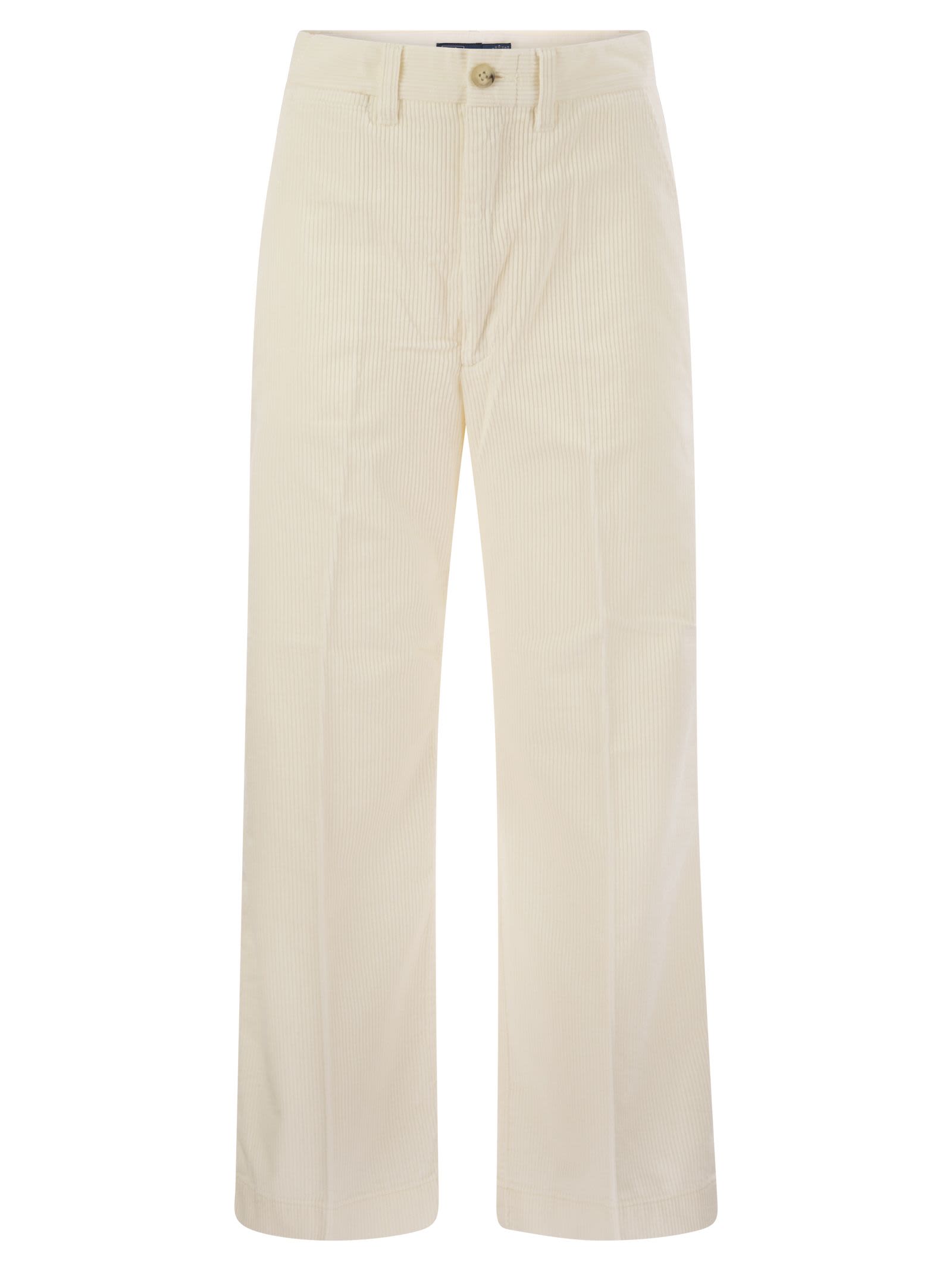 Corduroy Wide-leg Cropped Trouser Polo Ralph Lauren