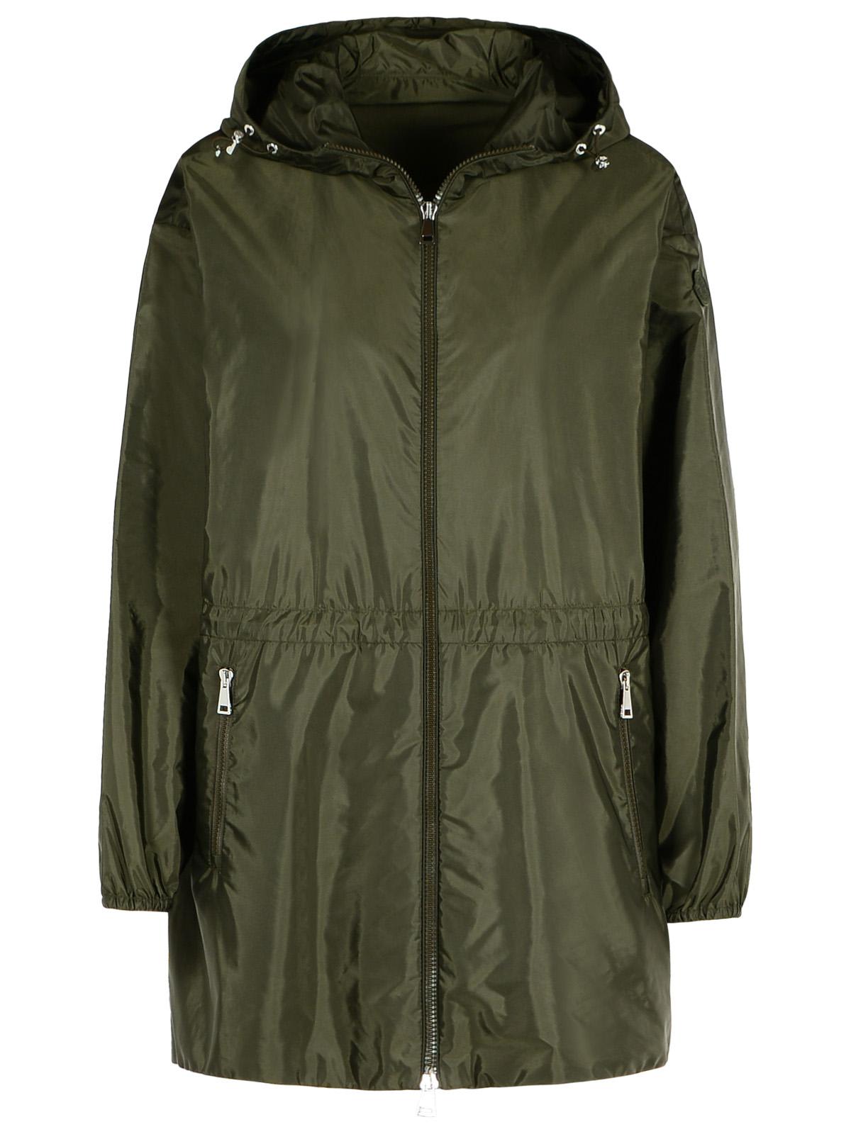 Moncler 女士绿色尼龙夹克