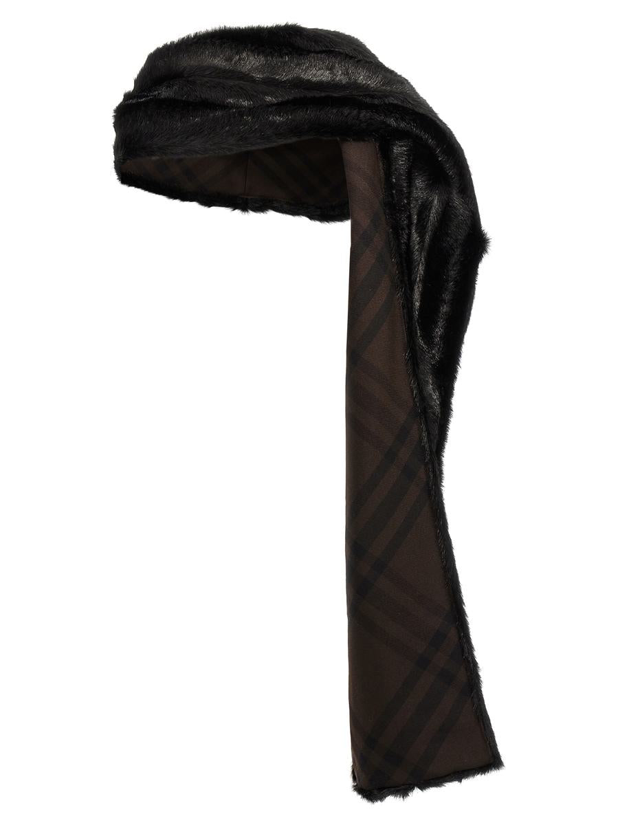 Burberry Eco Fur Hooded Scarf