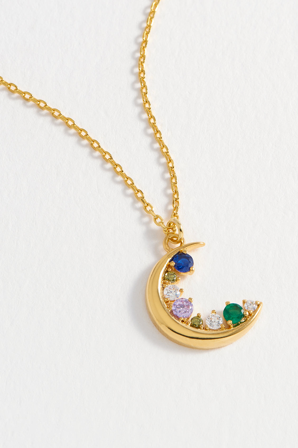 CZ Moon Pendant