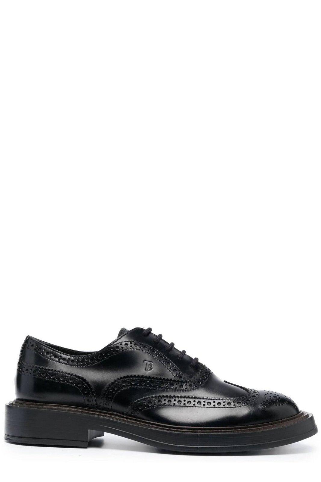 Tod's Round Toe Lace-up Oxford Shoes