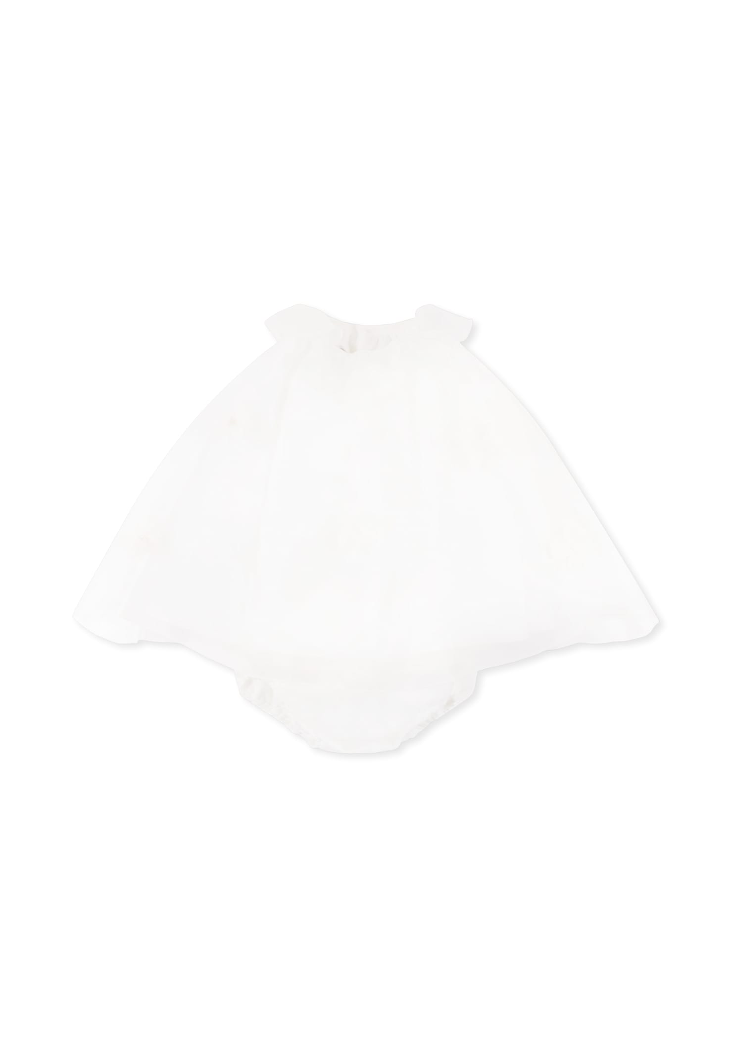 La stupenderia Ivory Dress For Baby Girl With Flowers