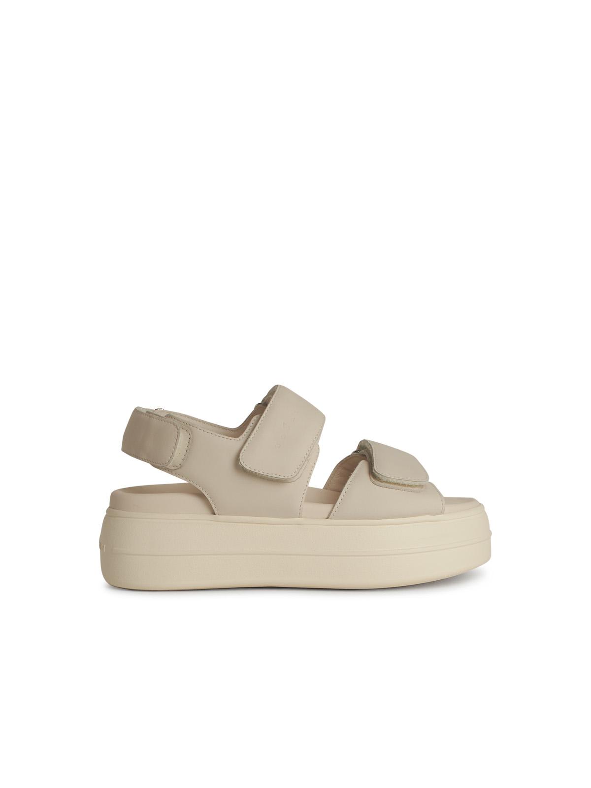 Hogan h680 Black Leather Sandals