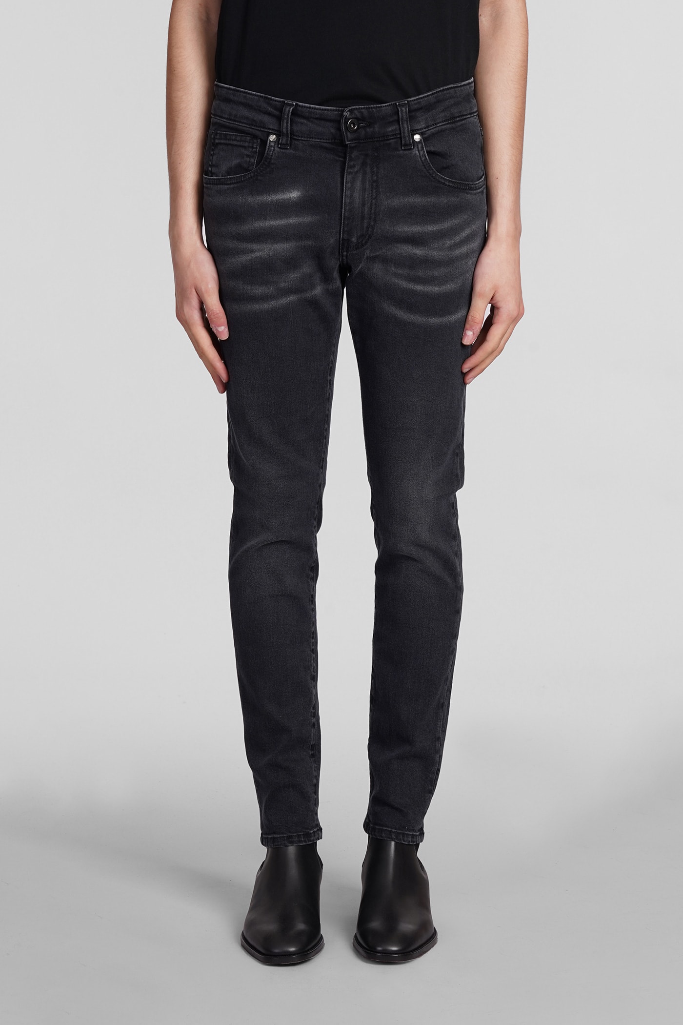 Salvatore Santoro Jeans In Black Denim