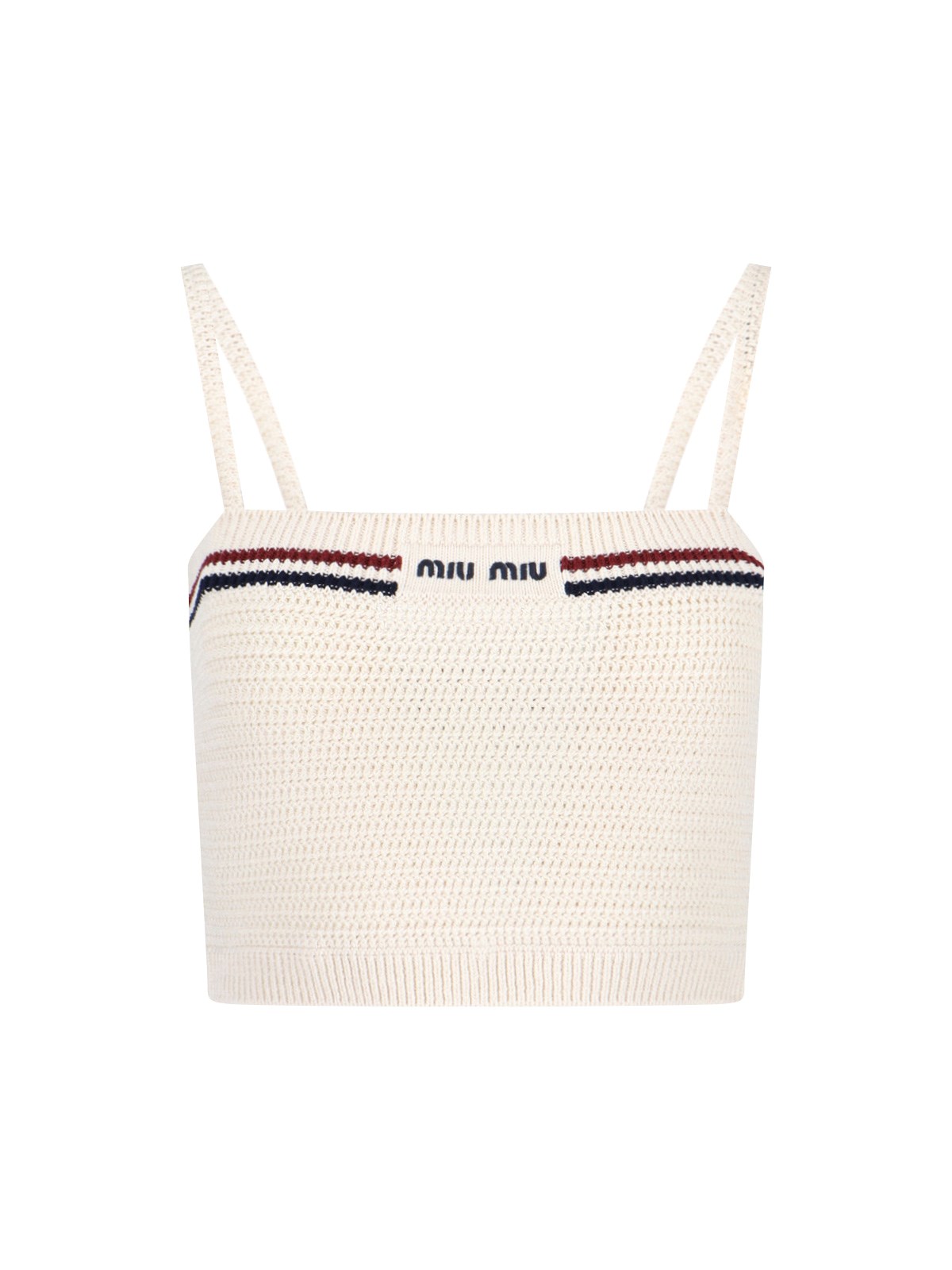 miu miu Knitted Crop Top