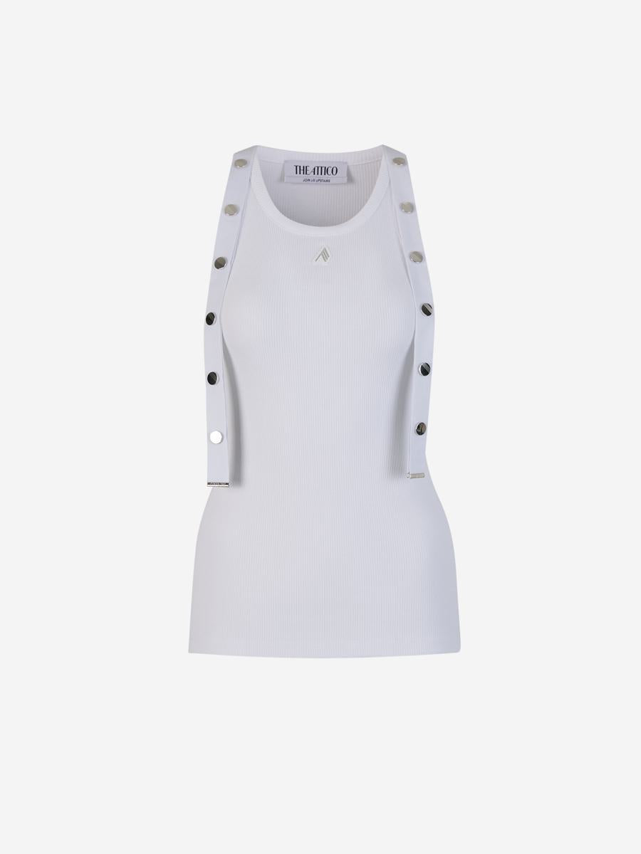 The Attico Ribbed Straps Top