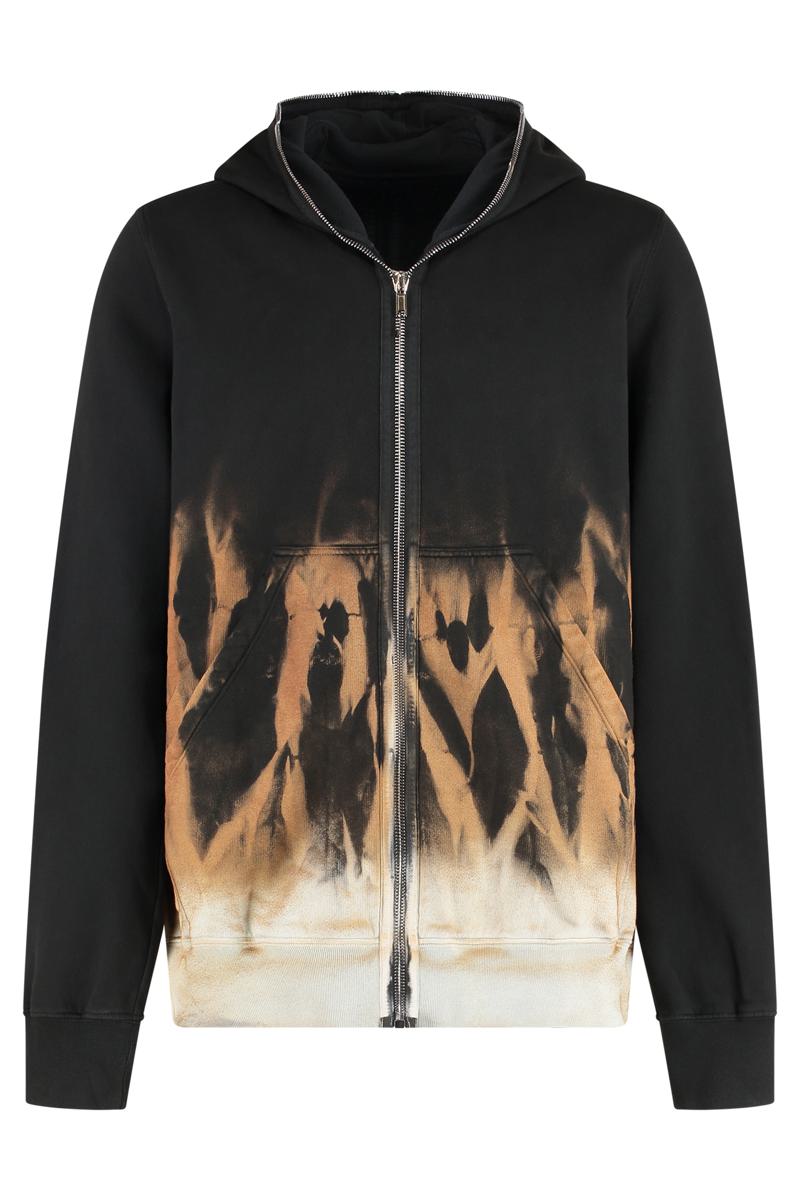 Drkshdw By Rick Owens Cotton Full-Zip Sweatshirt
