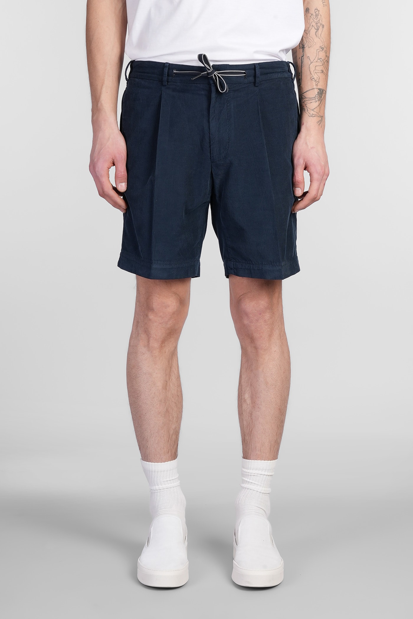 Santaniello Ancora Evo Shorts In Blue Cotton