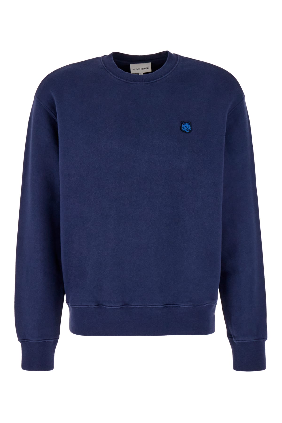 Maison Kitsuné Blue Cotton Sweatshirt