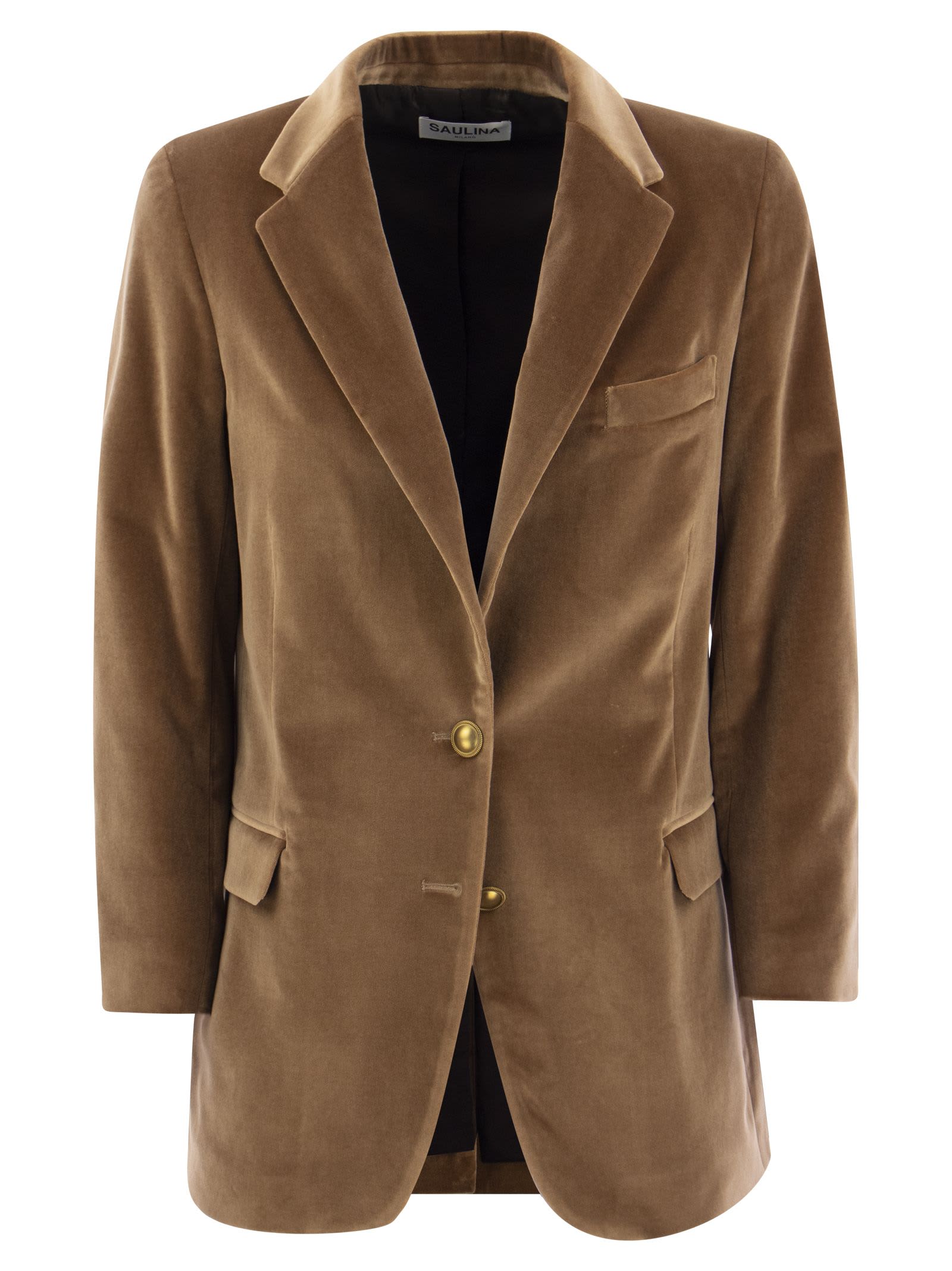 Saulina Milano Antonia - Single-breasted Velvet Jacket