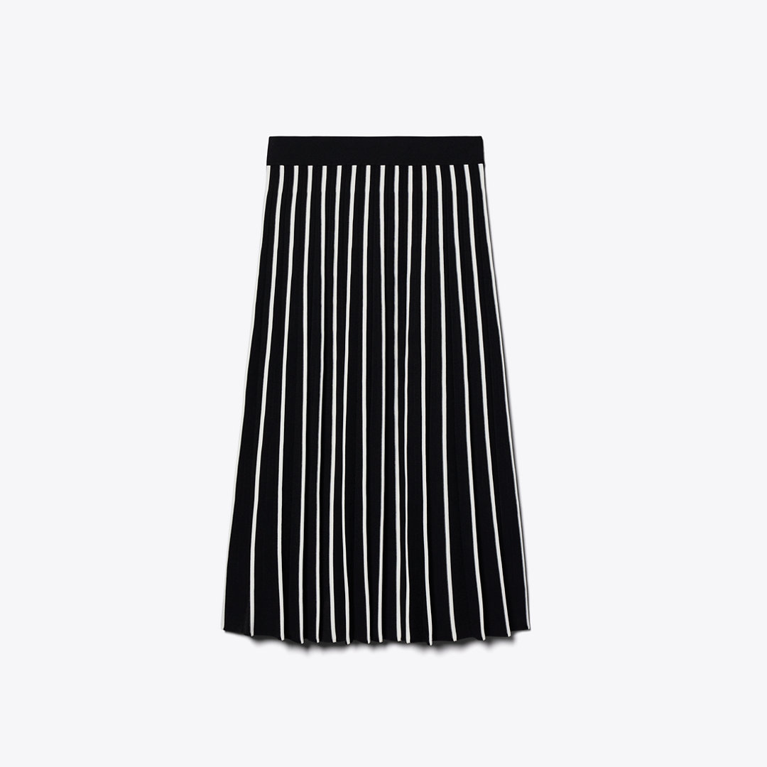 Tory Burch Pleated Tech Knit Skirt