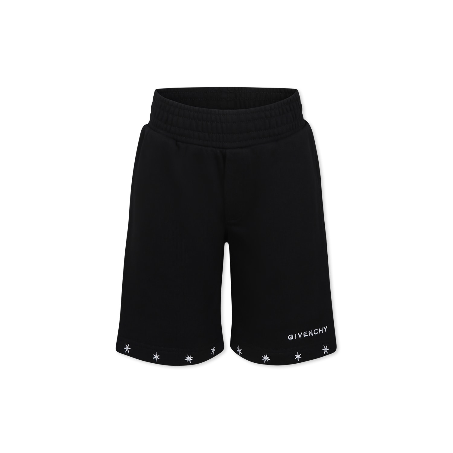 Givenchy Black Shorts For Boy With Logo