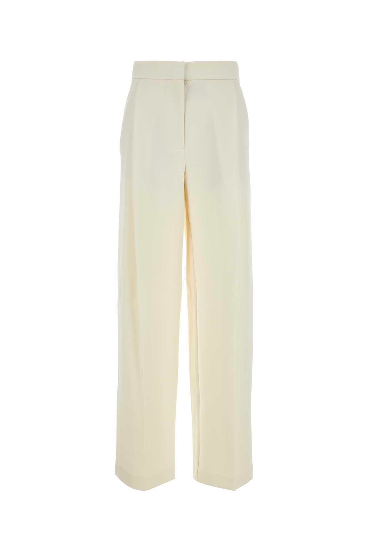 Camilla and Marc Ivory Polyester Portico Wide-leg Pant