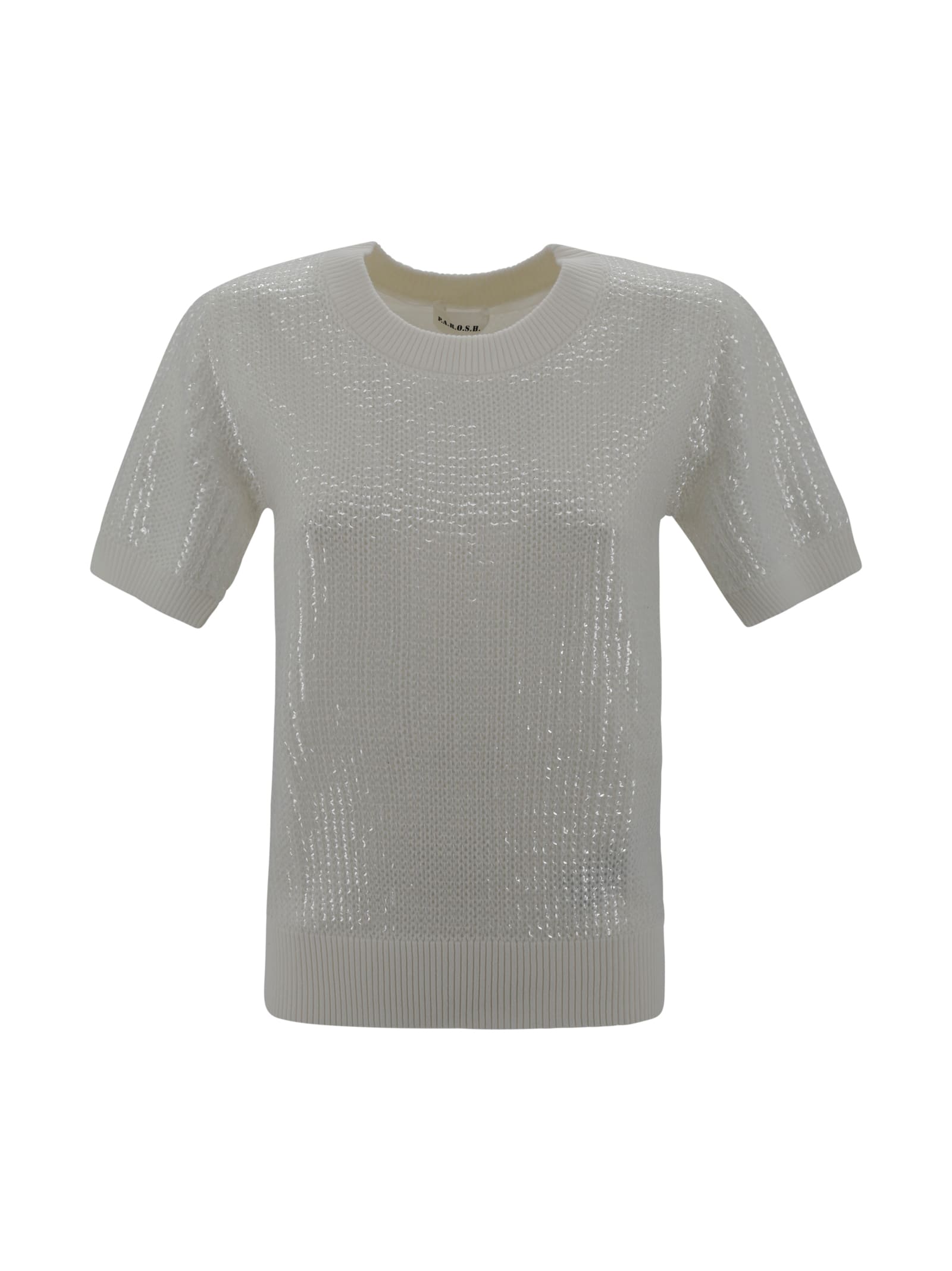 Parosh Sequined Crewneck Sweater