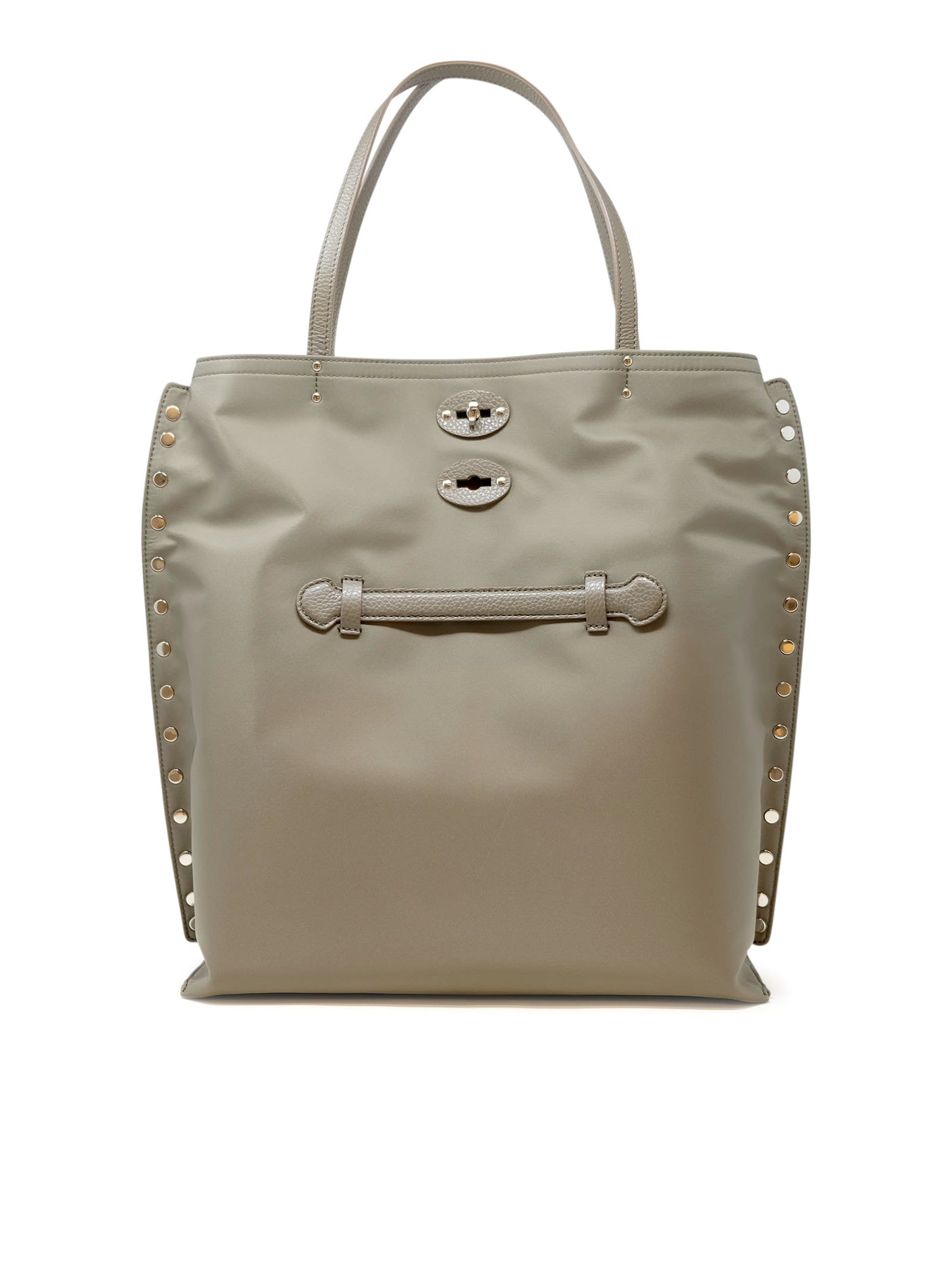 Zanellato 069800-2000000-z0432 Green San Marco A Spasso Tokyo M Leather/fabric Handbag