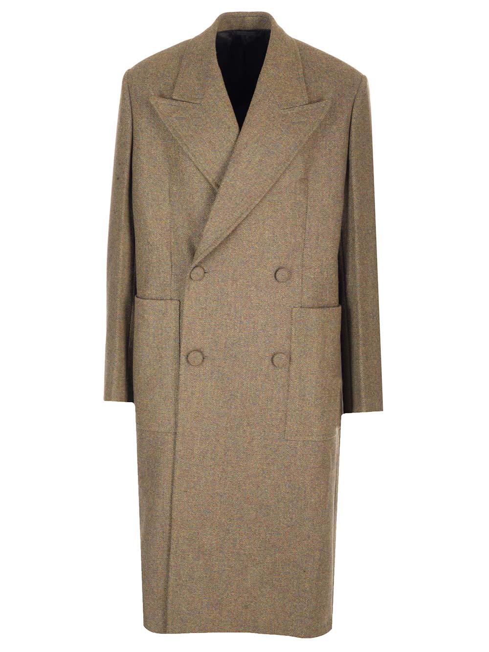 Givenchy Double-breasted Herringbone Coat